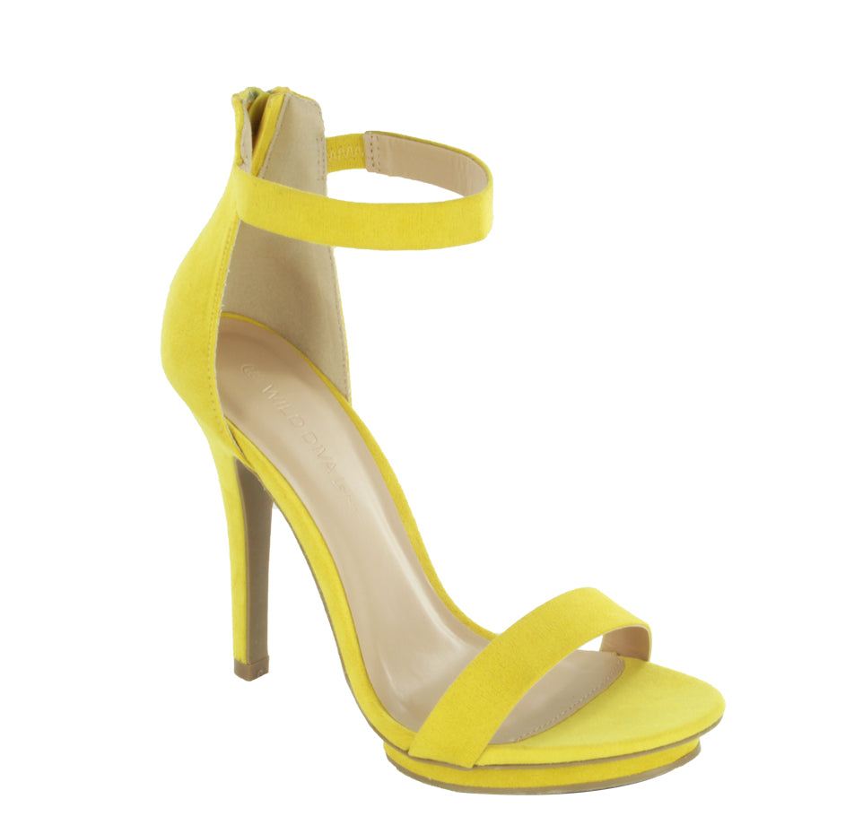 Wild Diva Women's High Heel Sandals Open Toe Ankle Strap Amy-01 - Photo 11/22