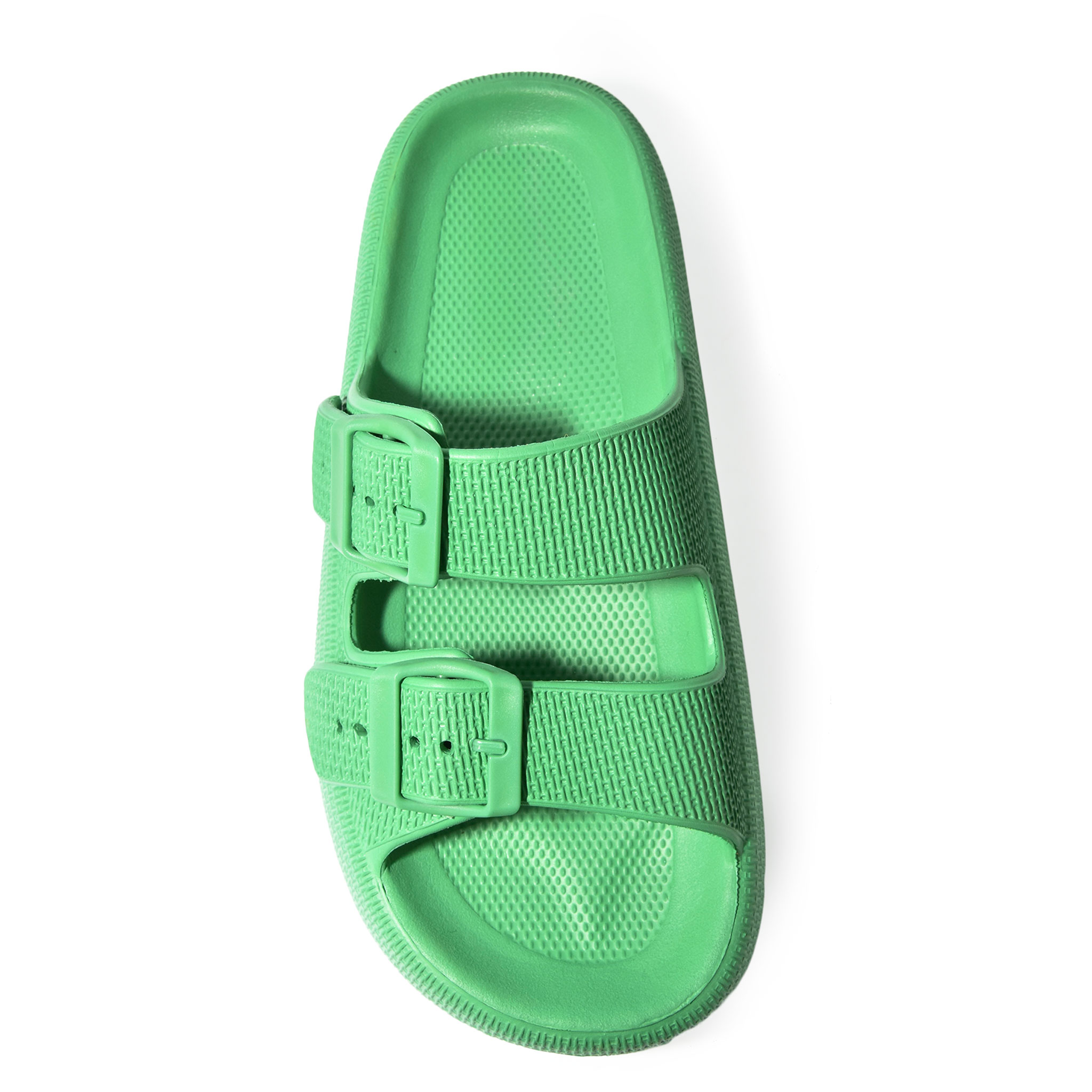 Wild Diva Women's Double Strap Buckle Waterproof Open Toe Pillow Cloud Slide - Picture 12 of 25