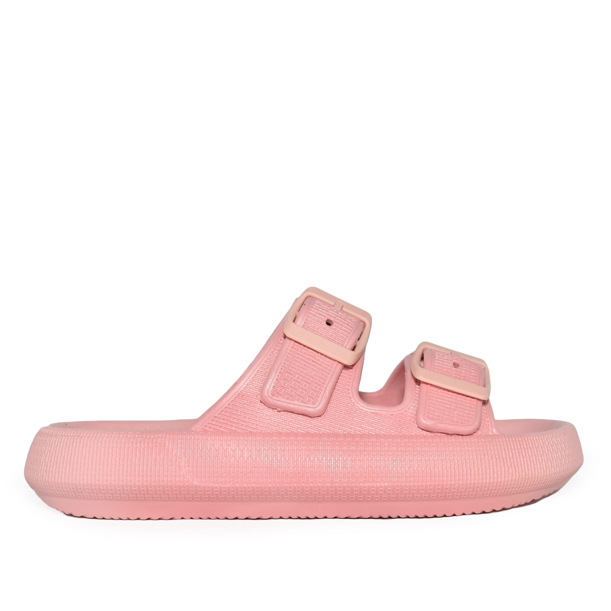 Wild Diva Women's Double Strap Buckle Waterproof Open Toe Pillow Cloud Slide - Picture 19 of 25