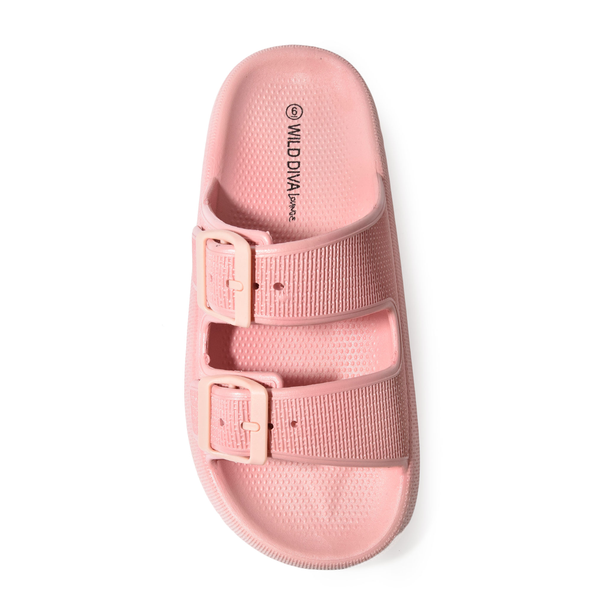 Wild Diva Women's Double Strap Buckle Waterproof Open Toe Pillow Cloud Slide - Picture 20 of 25
