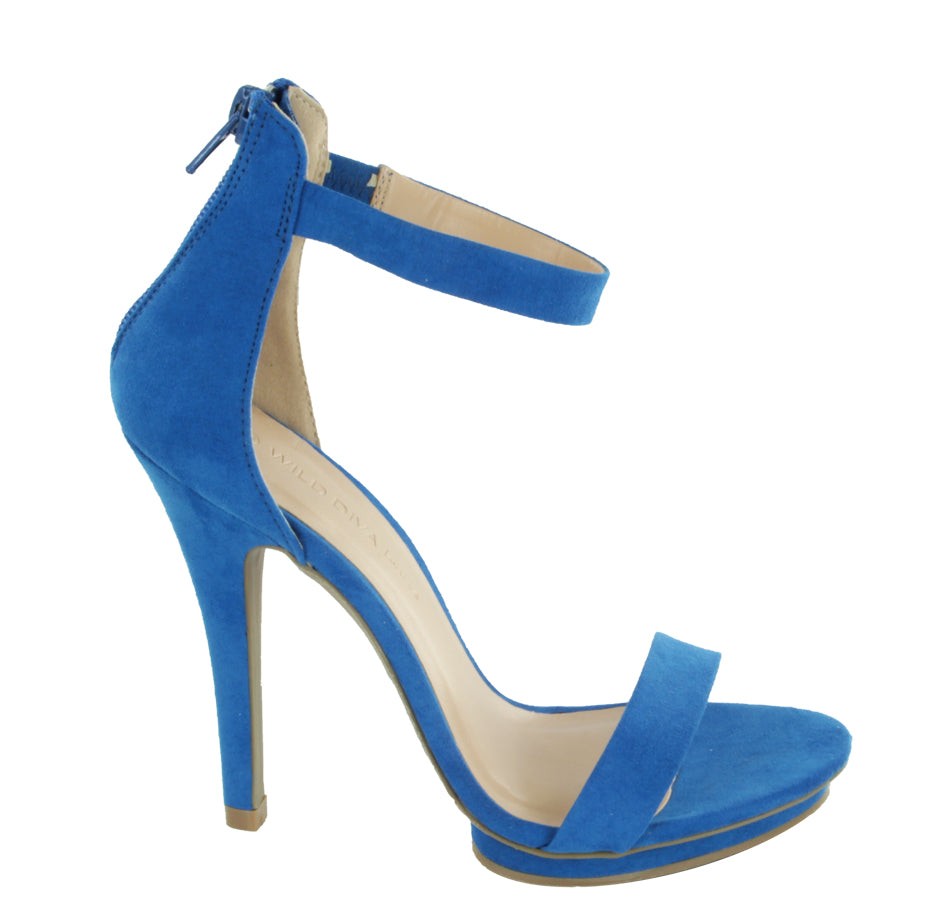 Wild Diva Women's High Heel Sandals Open Toe Ankle Strap Amy-01 - Photo 14/22