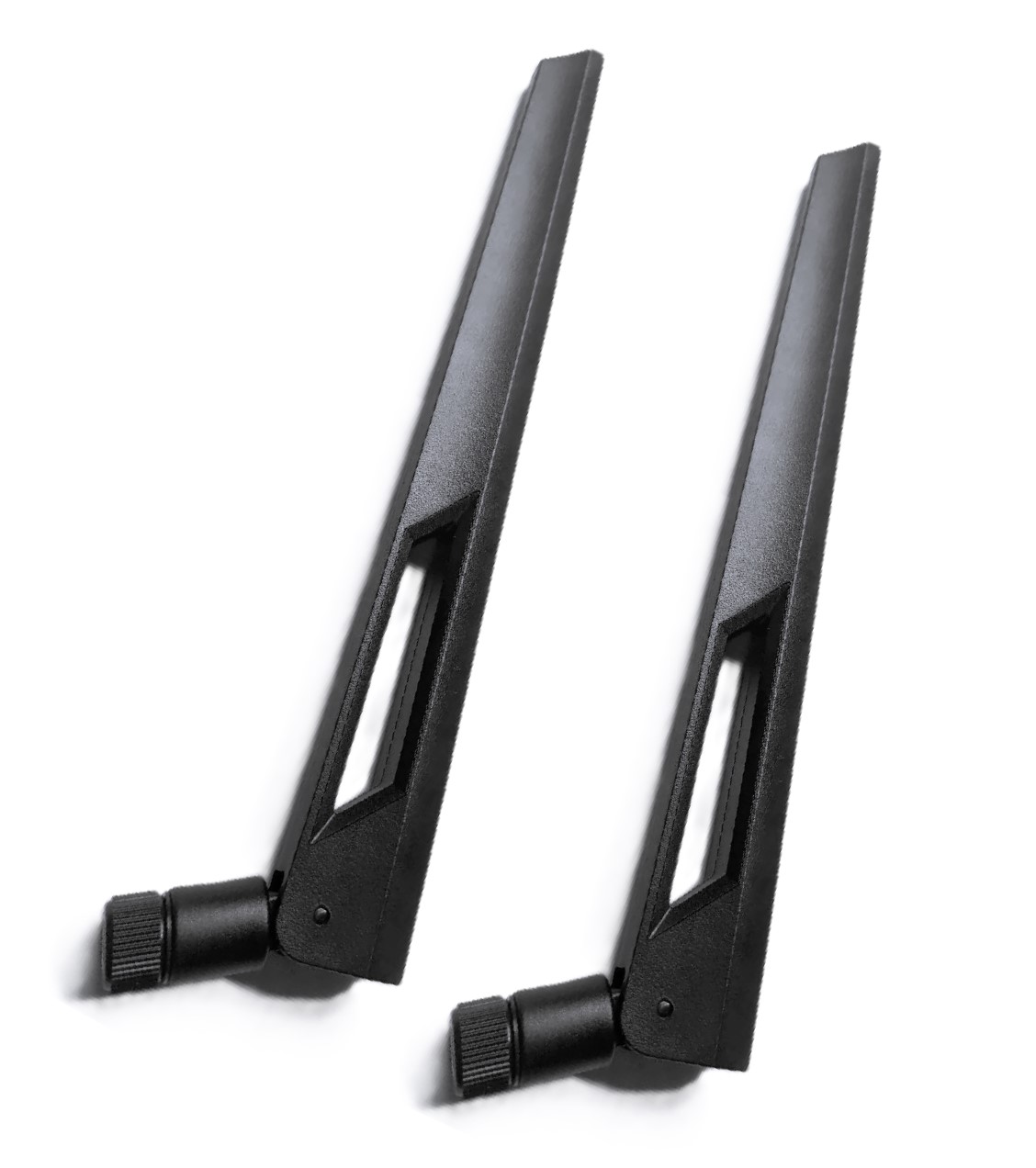 Schwarz und Schwarz 10dBi Dual Band Signalverstärker WLAN Antennen - Bild 1 von 4