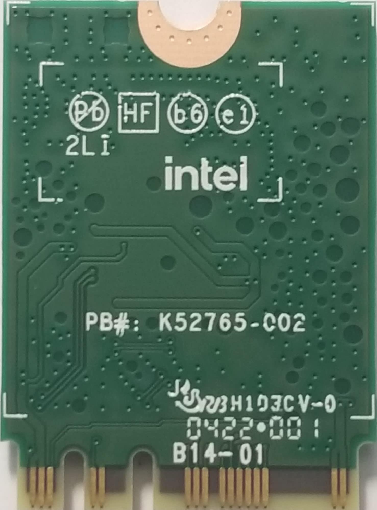 WiFi 6E Adapter for Intel AX210 | Tri-Band 2.4/5/6 GHz | Up to 2.4 Gbps | M.2 - Afbeelding 2 van 5