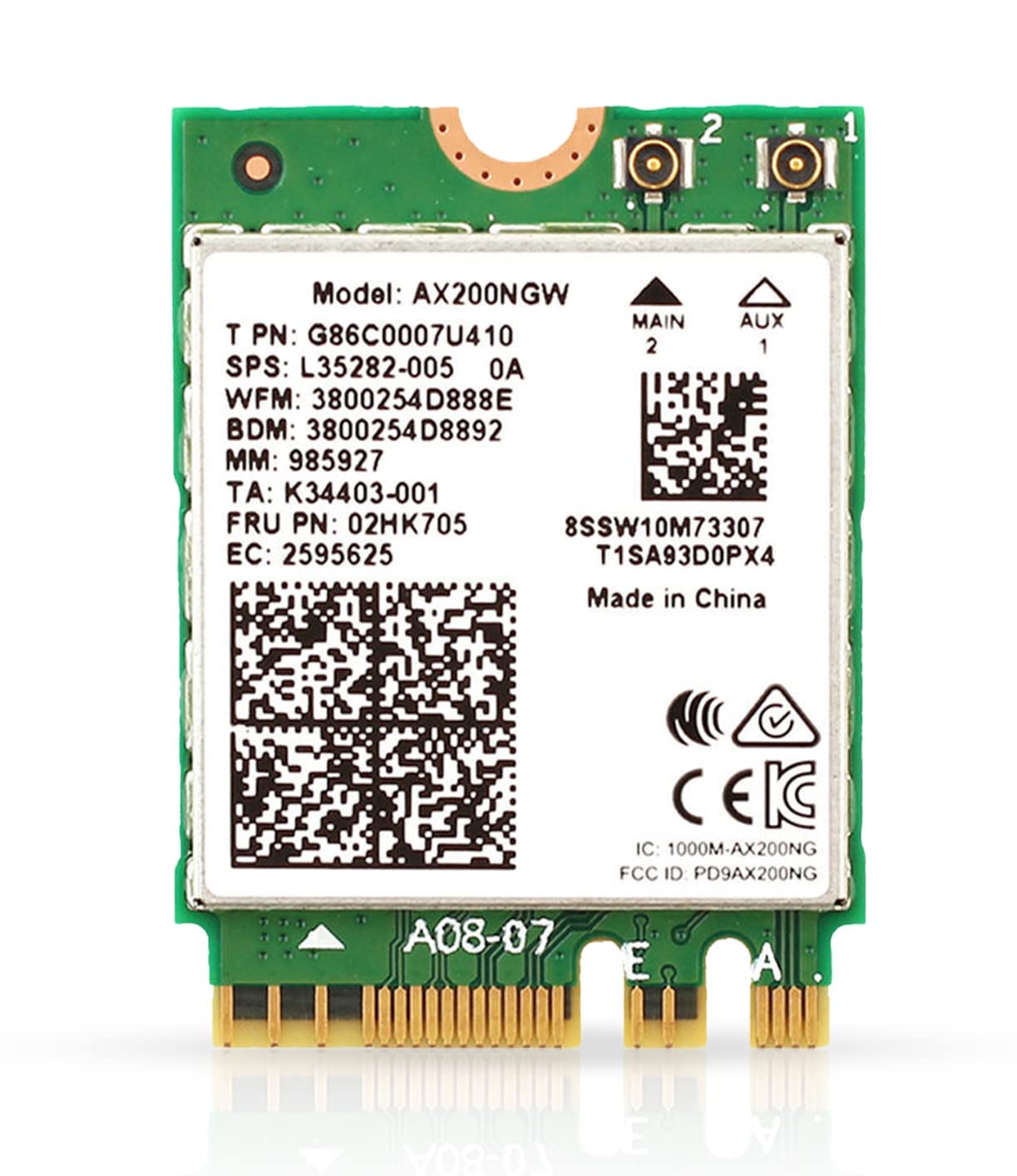 AX200 Desktop Wi-Fi Kit | 2.4 Gbps | Supporto Bluetooth 5.2 | PCIe x4 | Wi-Fi 6 - Foto 3 di 8