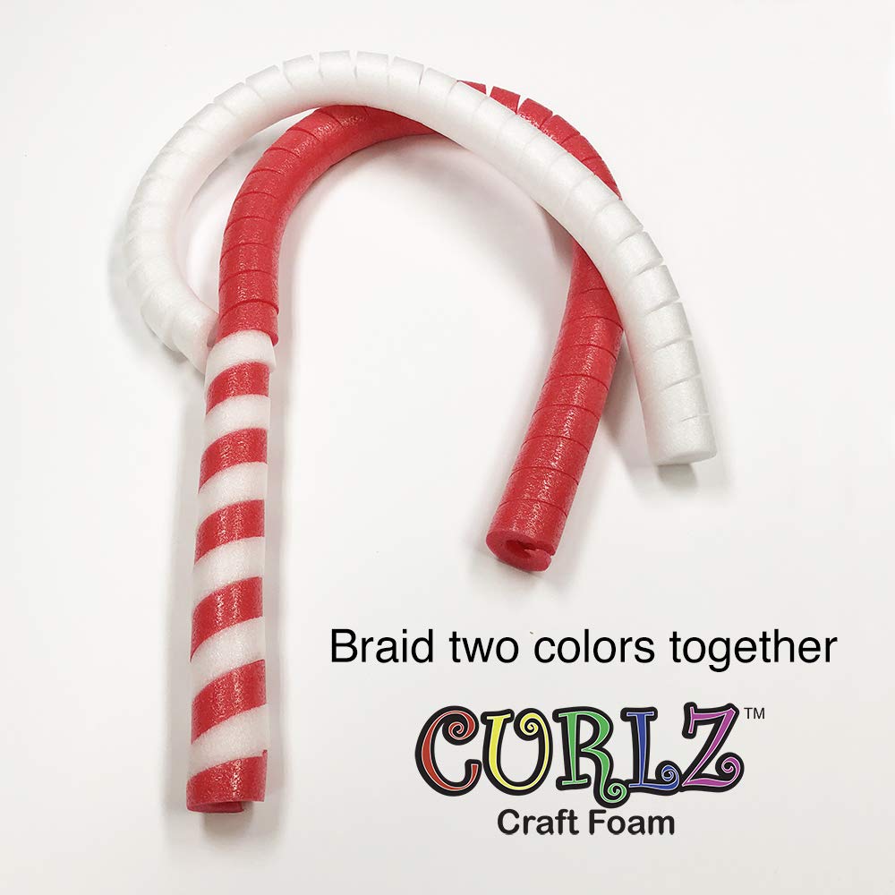 4 Pack Curlz Craft Foam for Crafts and Projects - 50 inch pre-cut spiral - Picture 4 of 10