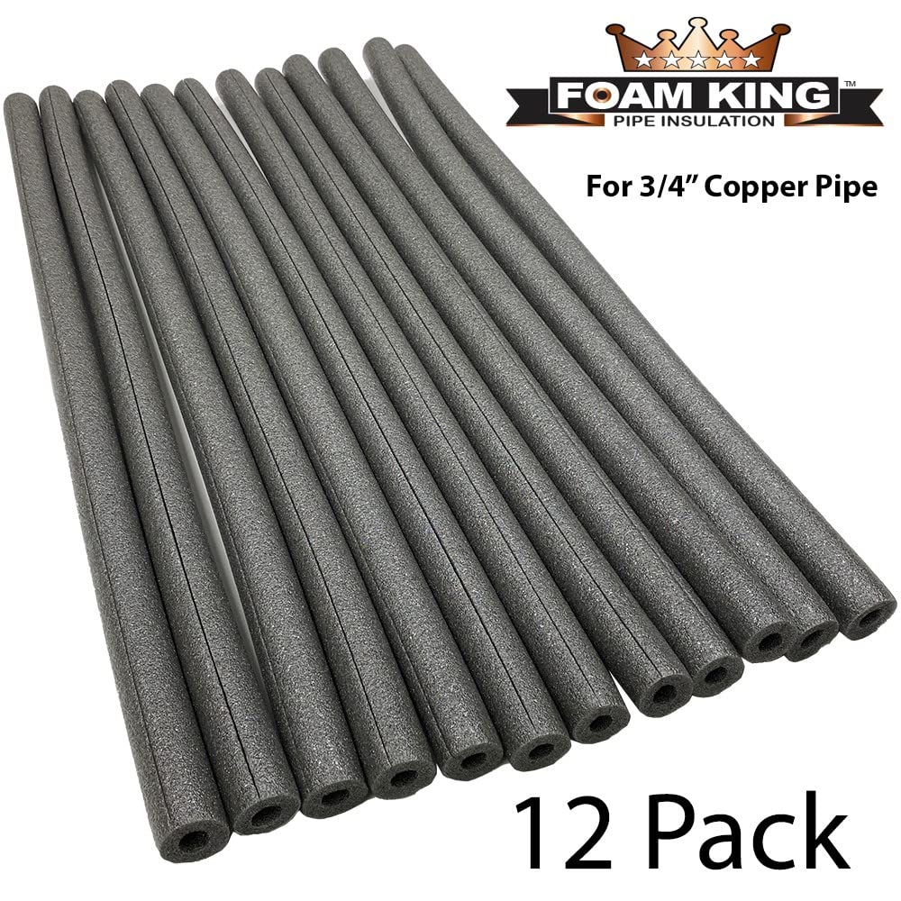 Foam King Insulating Foam Pipe Covers - 12 Pack Choose Size - Picture 13 of 16