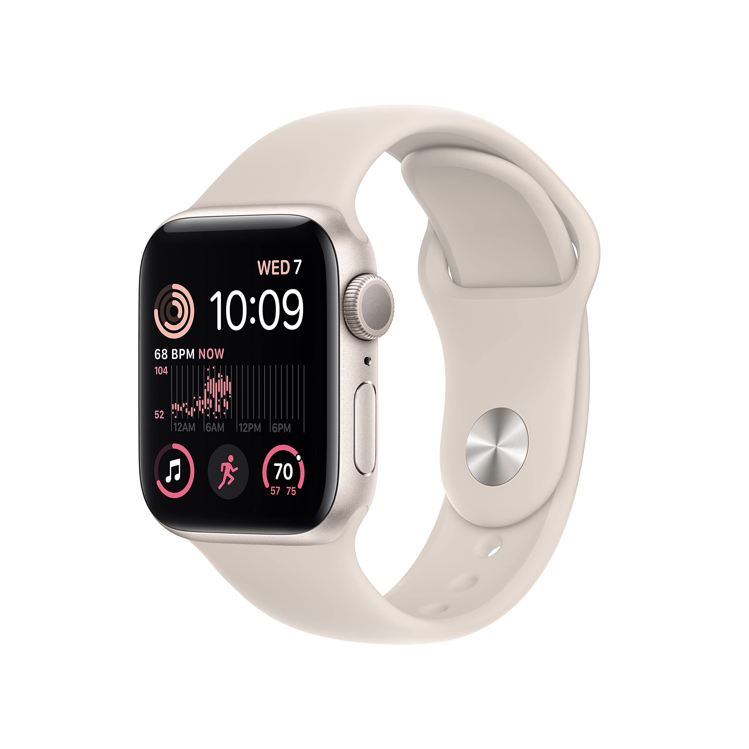 Apple Watch SE 2nd Gen (GPS) 40mm Aluminum S/M Starlight Sport