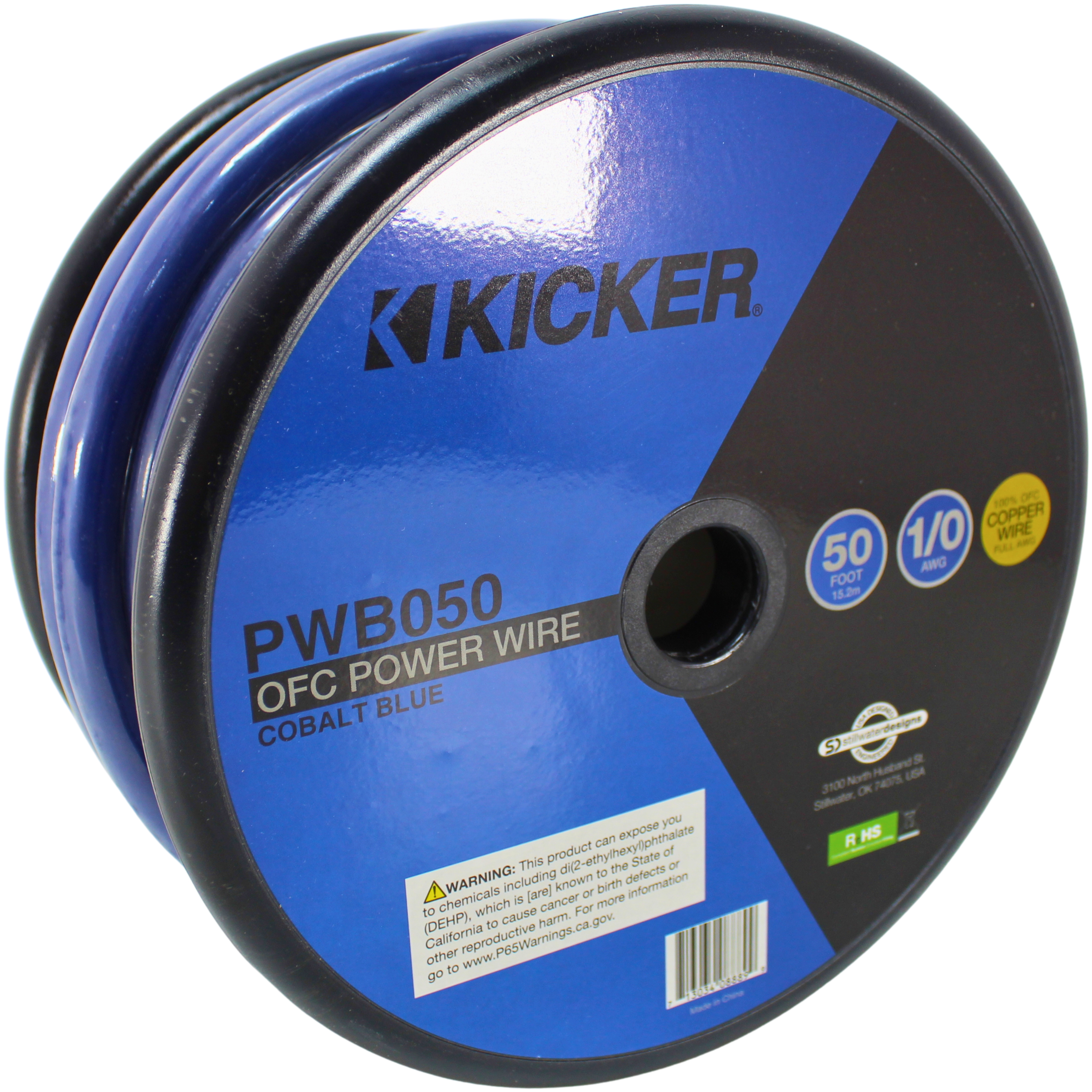 Kicker 1/0 AWG 100% Oxygen Free Copper OFC Blue Power/Ground Wire Lot - Picture 9 of 11