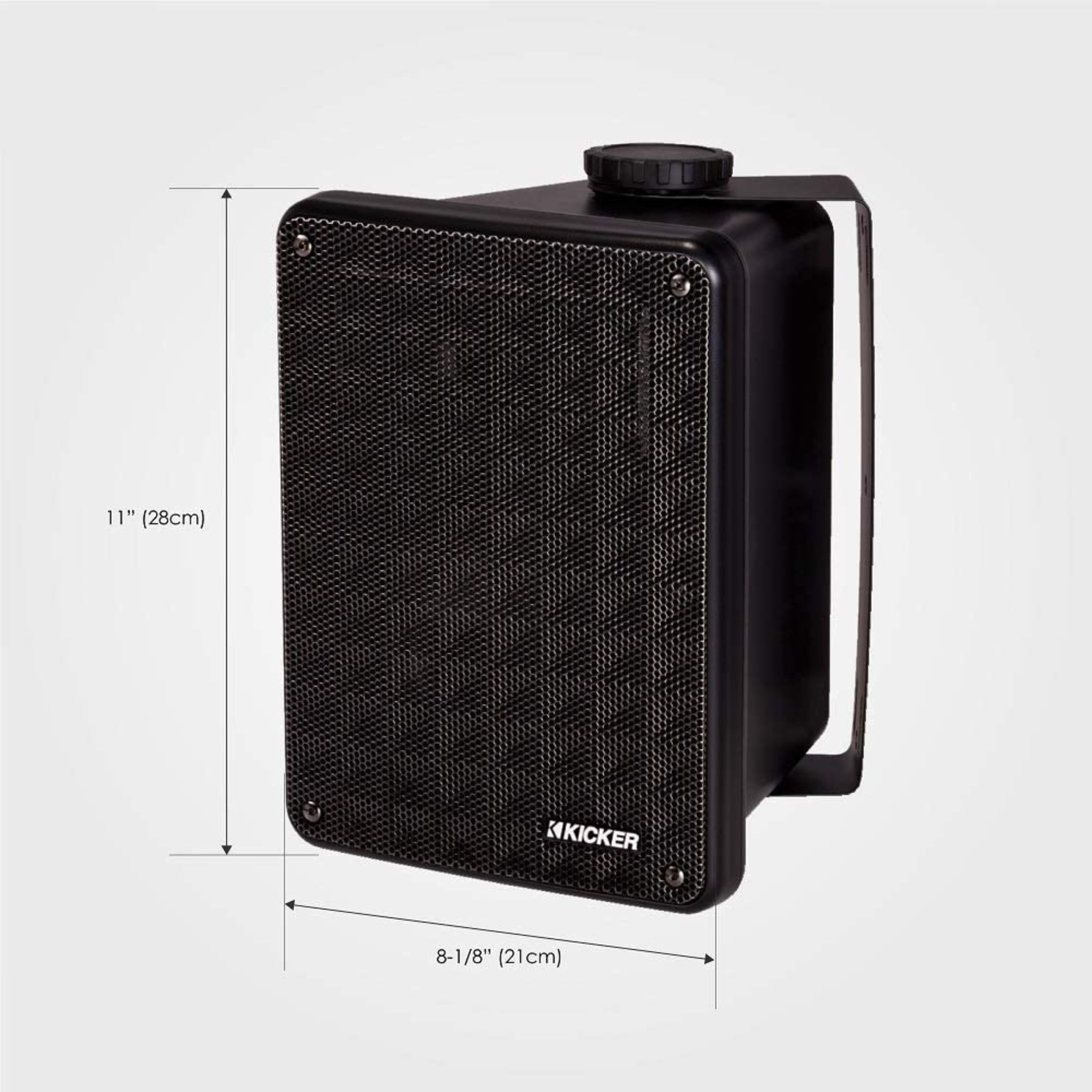 Kicker 2-Way 8 Ohm Full Range Weatherproof Indoor/Outdoor Speaker Pair 46KB6 - Picture 5 of 13