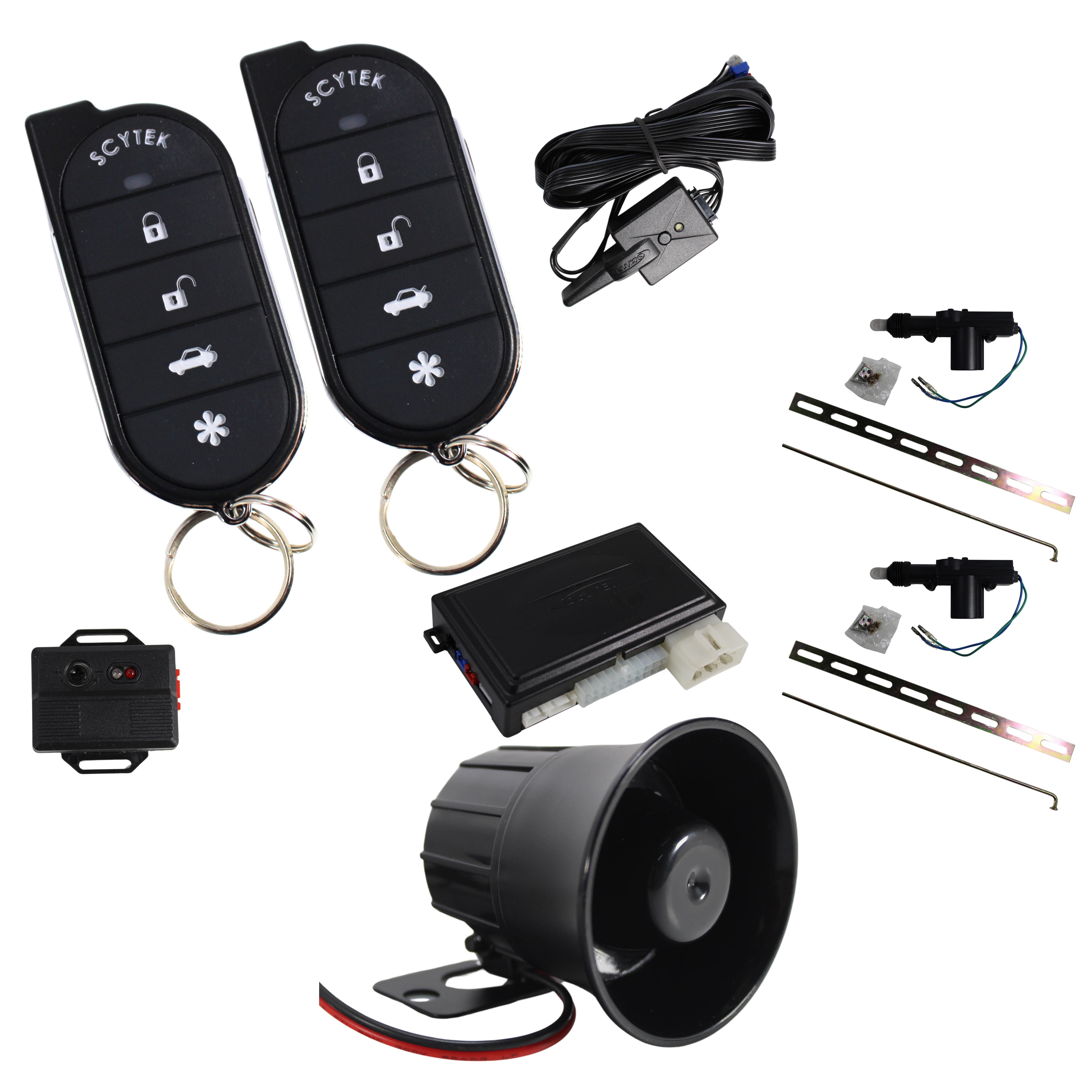 A4 5 Button Remote Engine Start, Keyless Entry, Security System w/ 2 Remotes - Picture 10 of 24