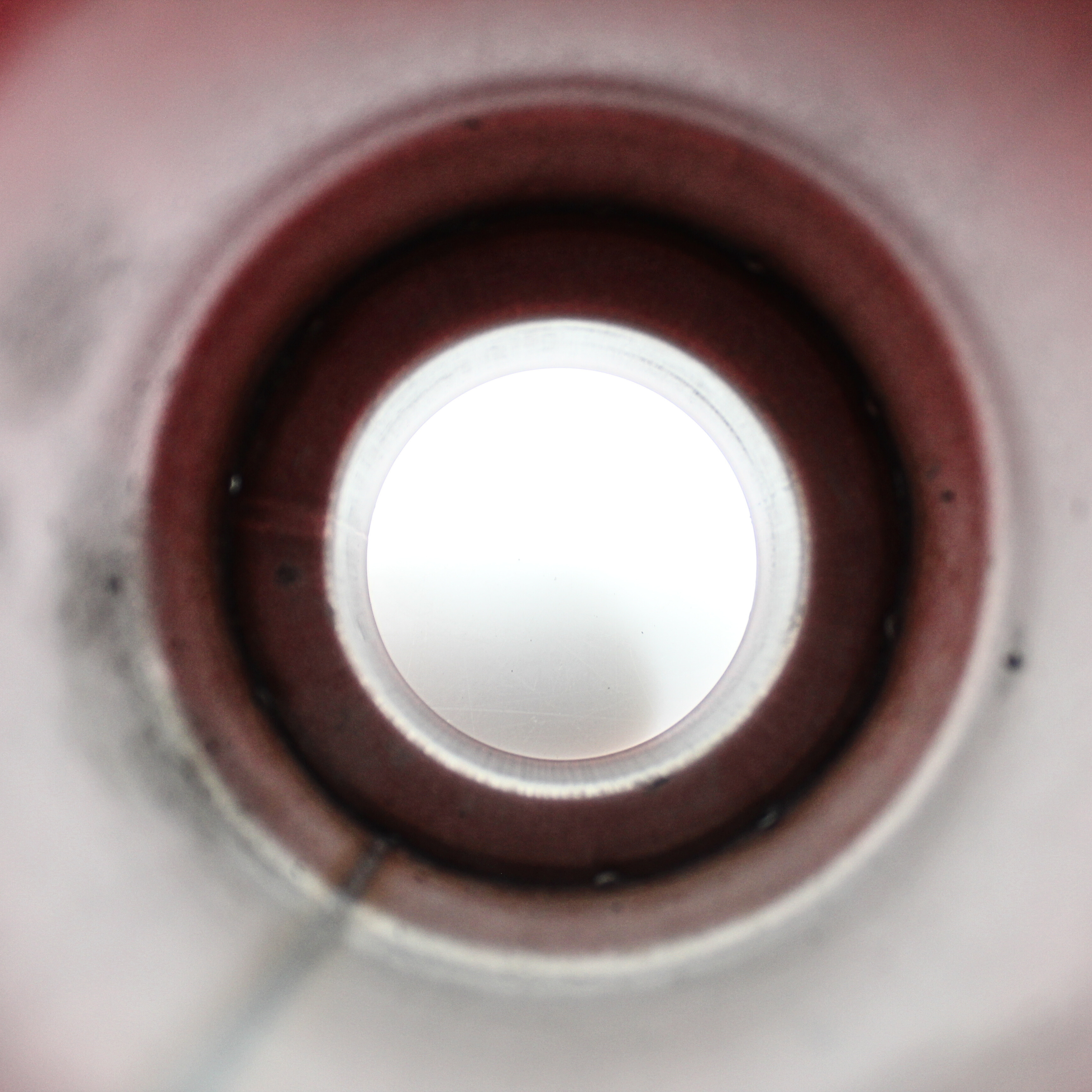 Universal Auspuff Spitze gerollt kantig einwandig schräg geschnitten pulverrot OPEN BOX - Bild 4 von 5