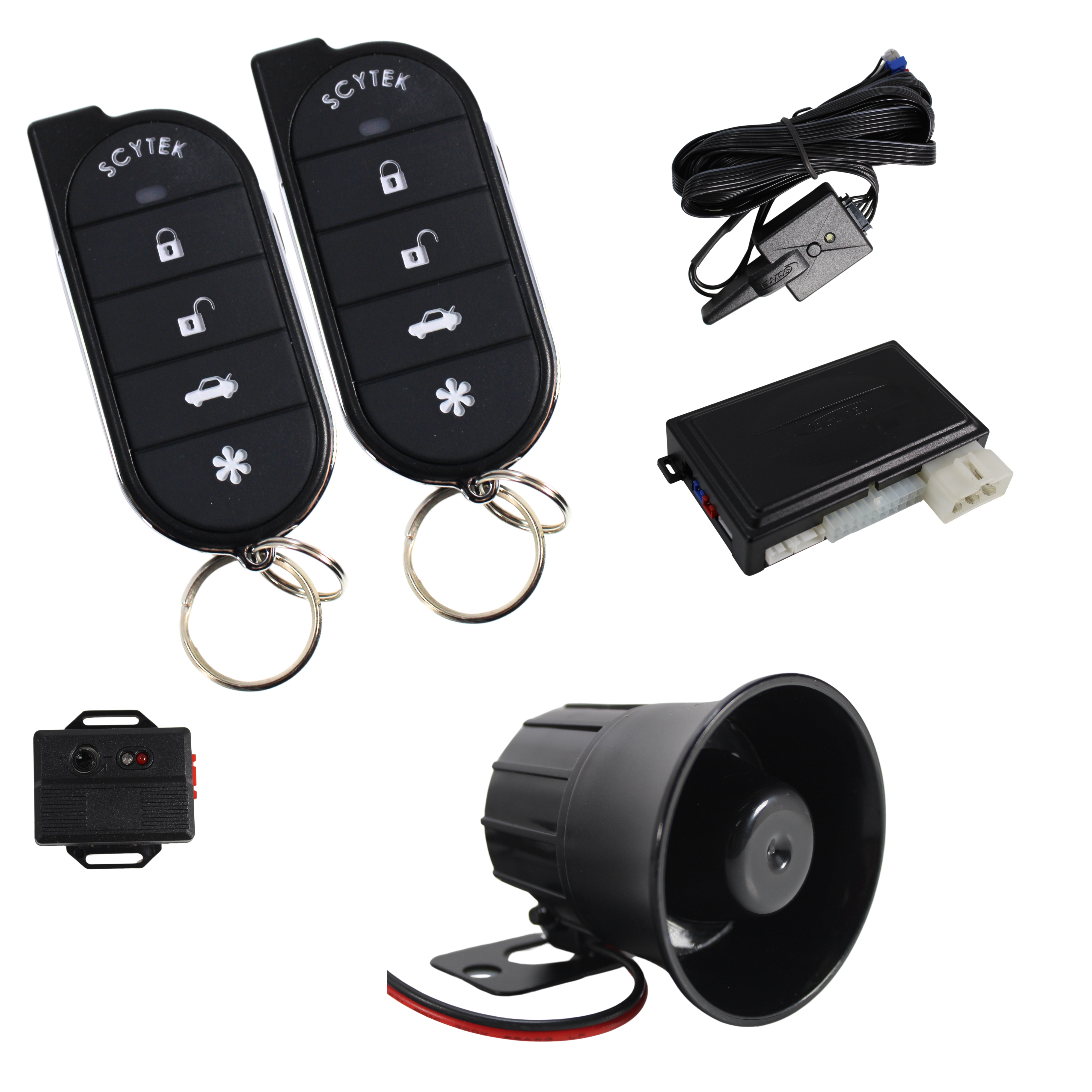 A4 5 Button Remote Engine Start, Keyless Entry, Security System w/ 2 Remotes - Picture 2 of 24