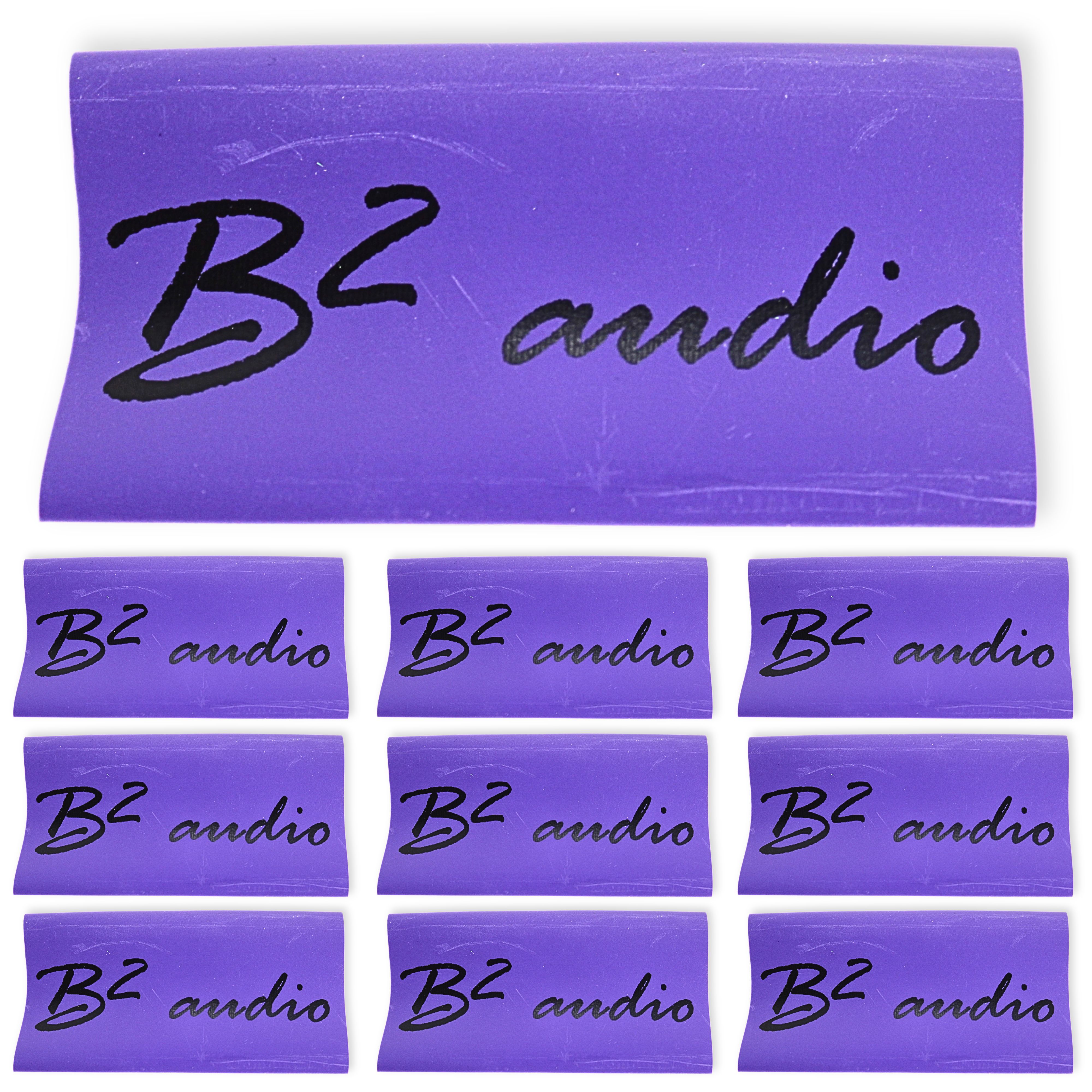 Paquete de 10 termorretráctiles púrpura calibre 0 B2 Audio con logotipo de audio B2 - Imagen 2 de 3