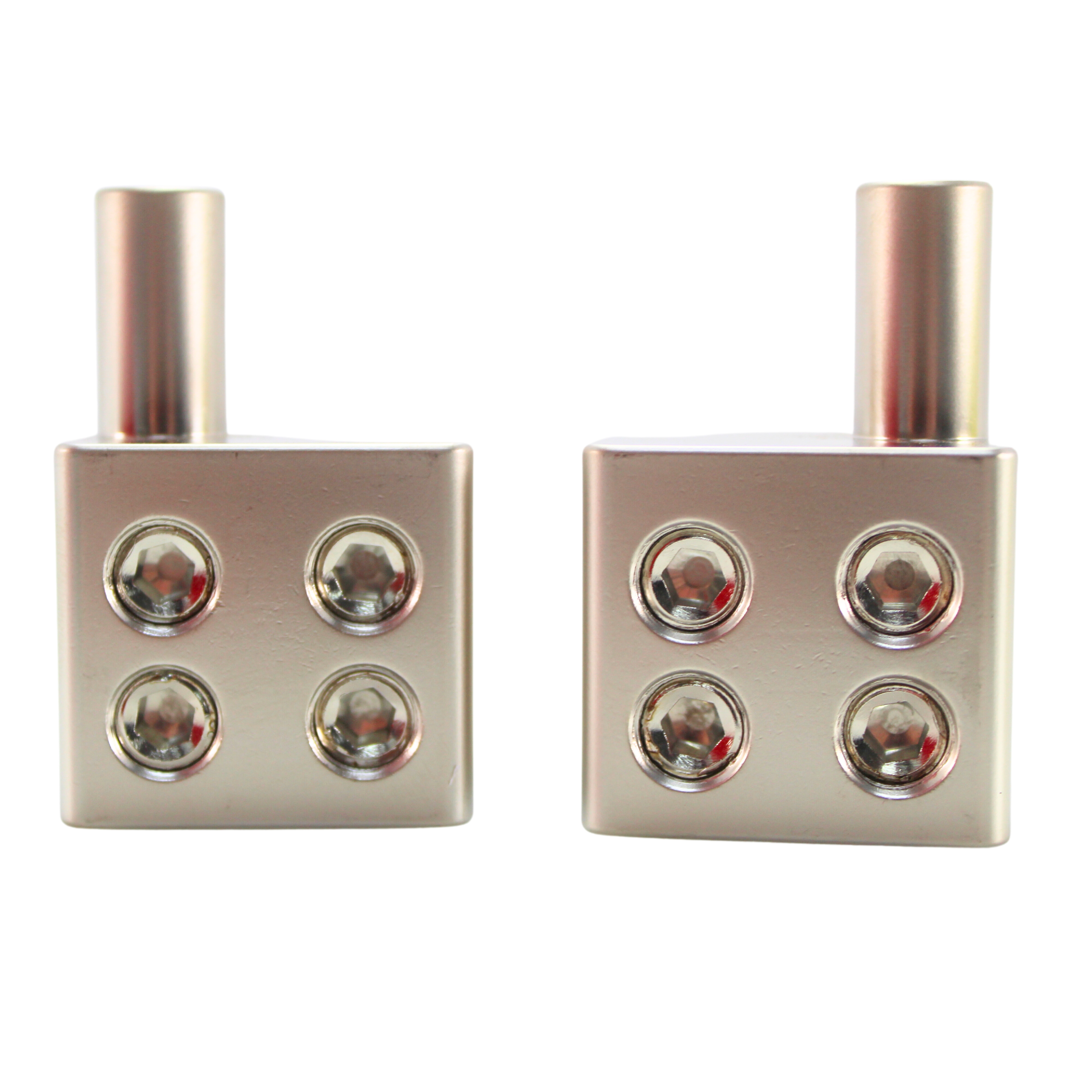 Pair of 1X 0Ga Input 2X 0Ga or 4X 0Ga Output Reducer With Offset Stub Audiopipe - Picture 4 of 6