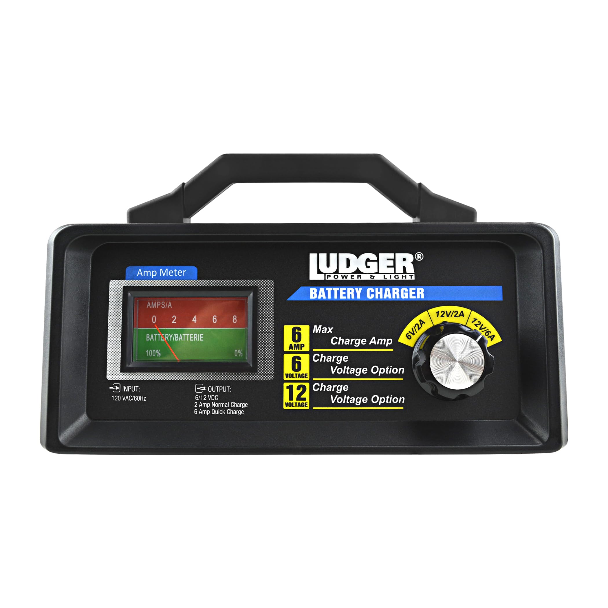 12/6/2 Amp 12 Volt Battery Charger Specs Ring RCB206 6A Car