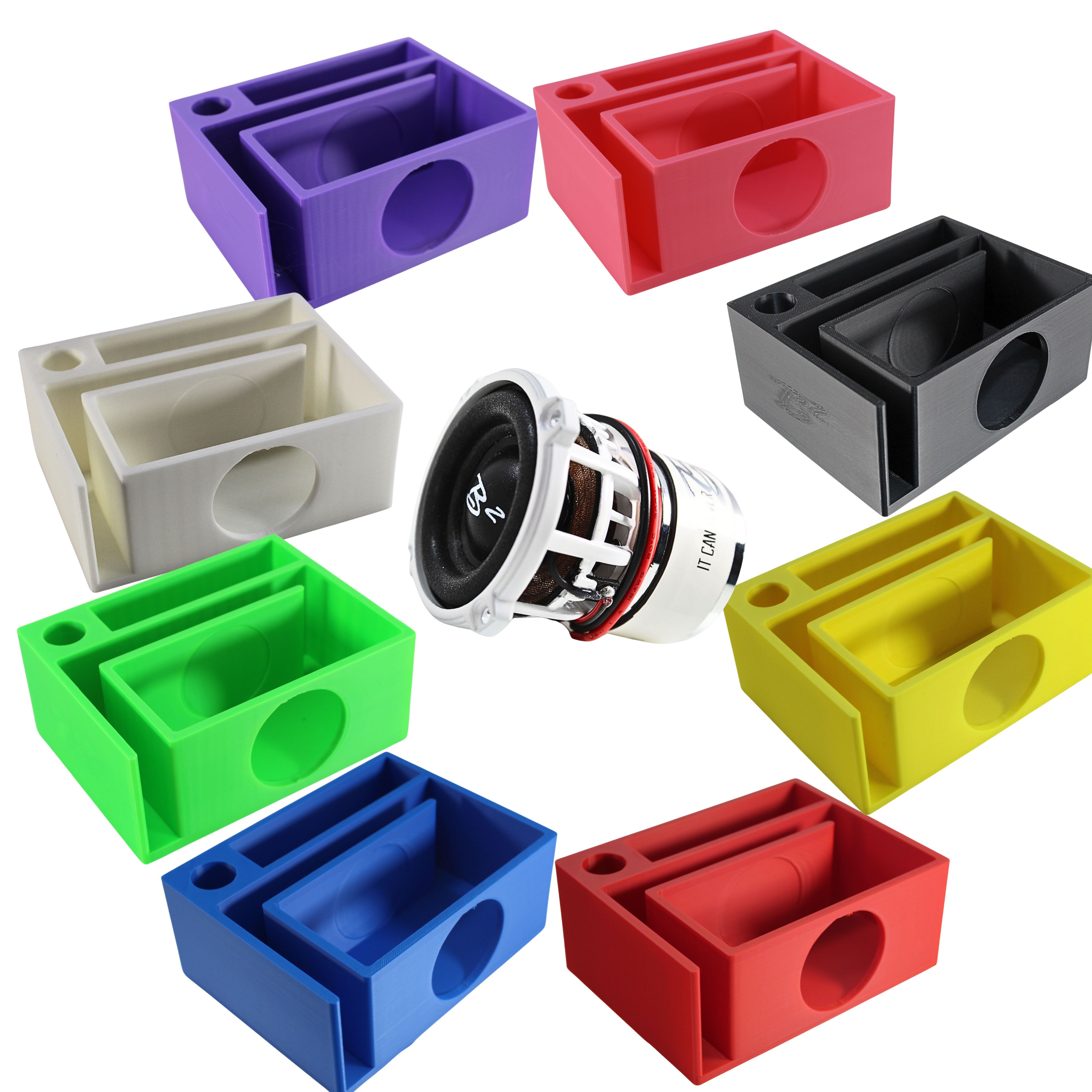 Business Card Holder Ported Box Enclosure w/ B2 Audio Rampage RC2