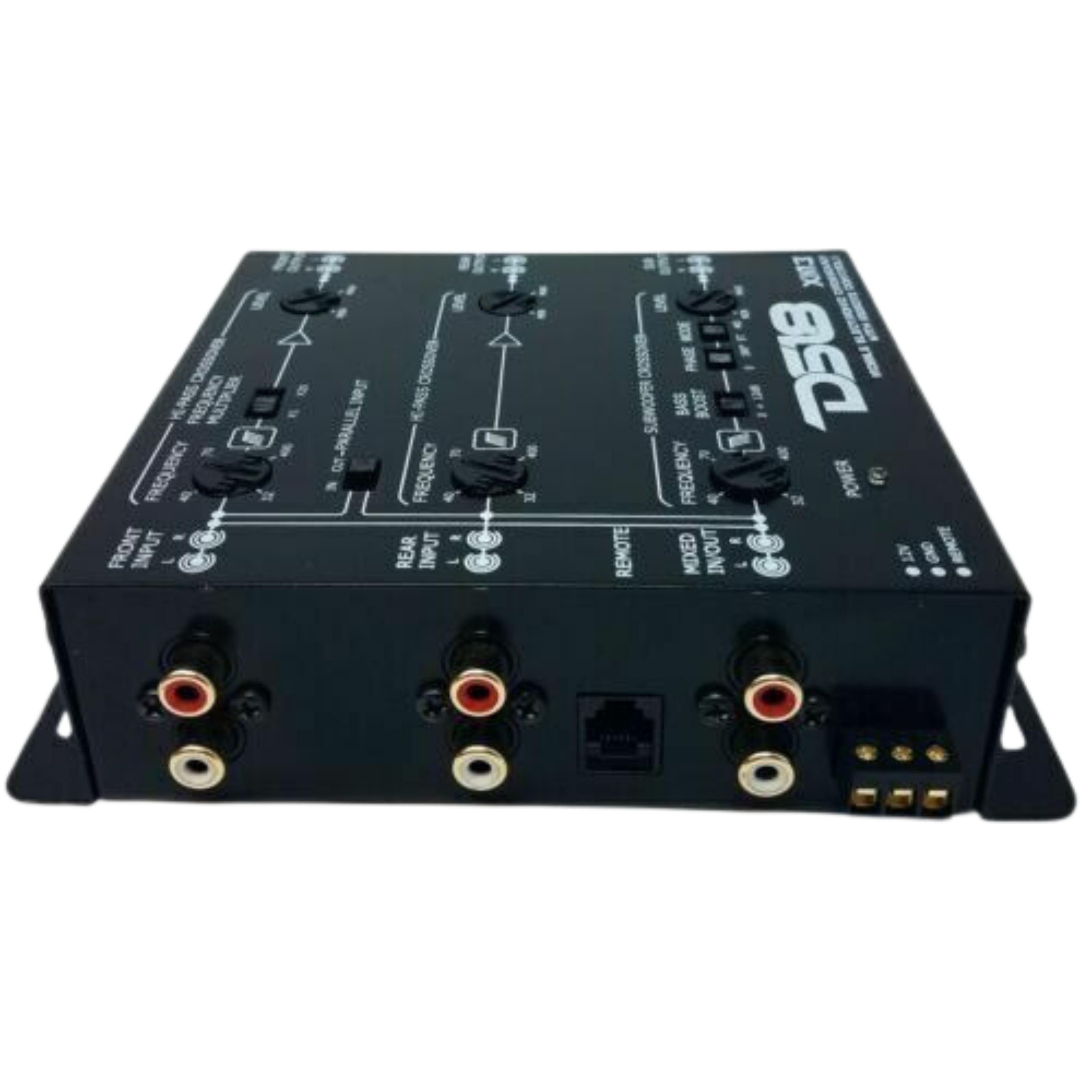 3 Way Electronic Car Stereo Crossover Dash Mount Bass Knob Remote