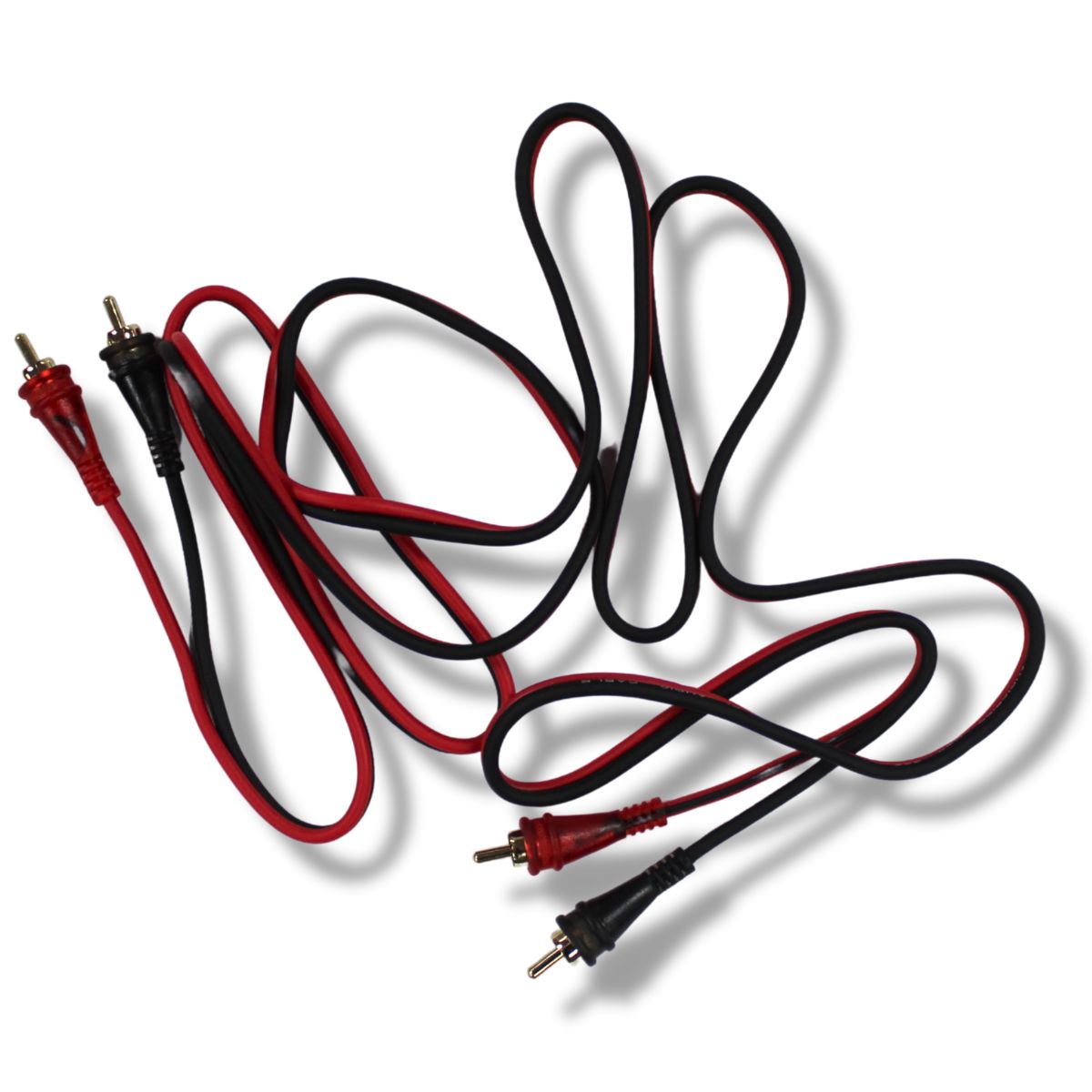 Audiopipe Frosted RCA Cables w/Gold-Plated RCA Connectors (1