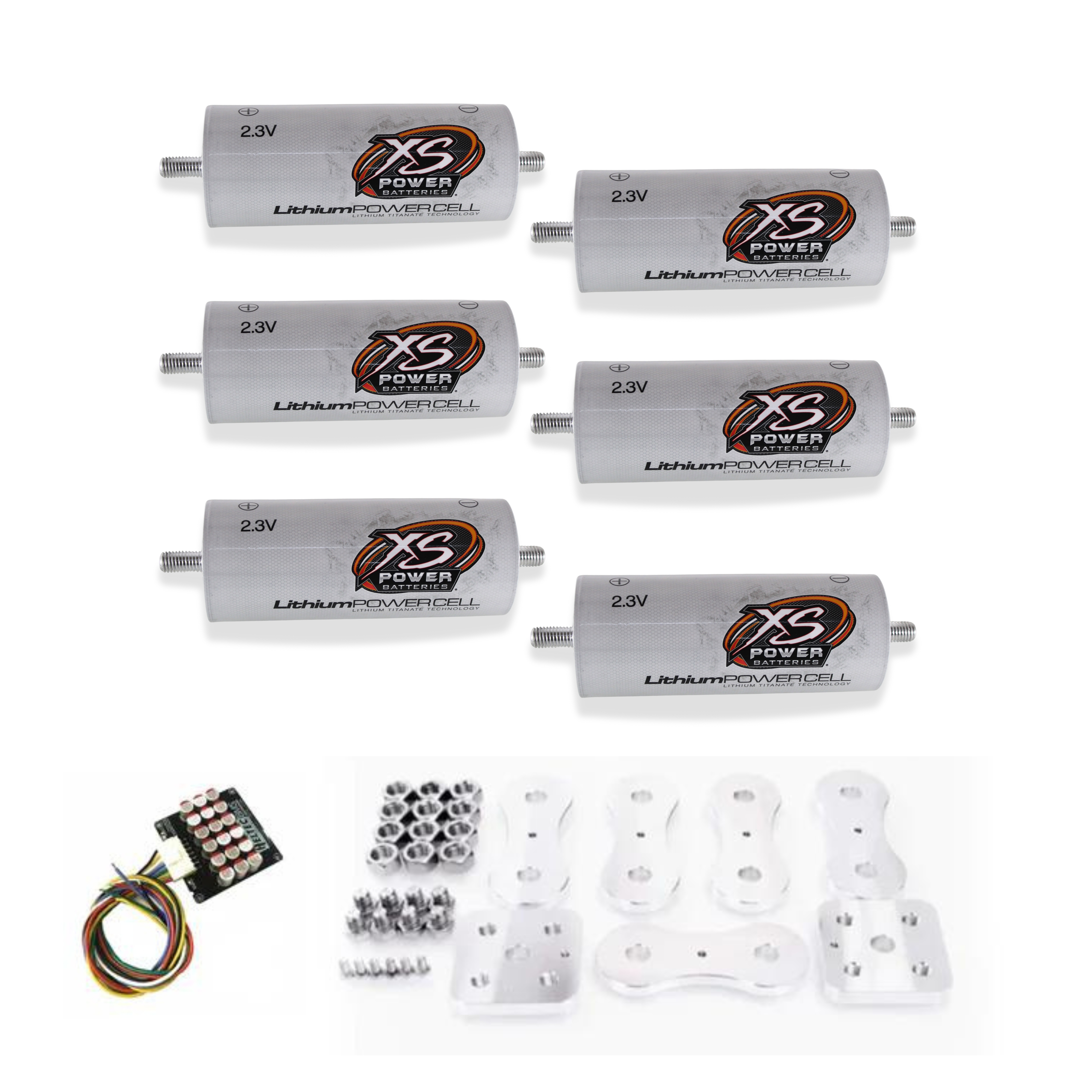 XS Power 6-Pack Kit 40AH Lithium Cell Bank 2.3v Lith Titanate Oxide (LTO) - Picture 7 of 8