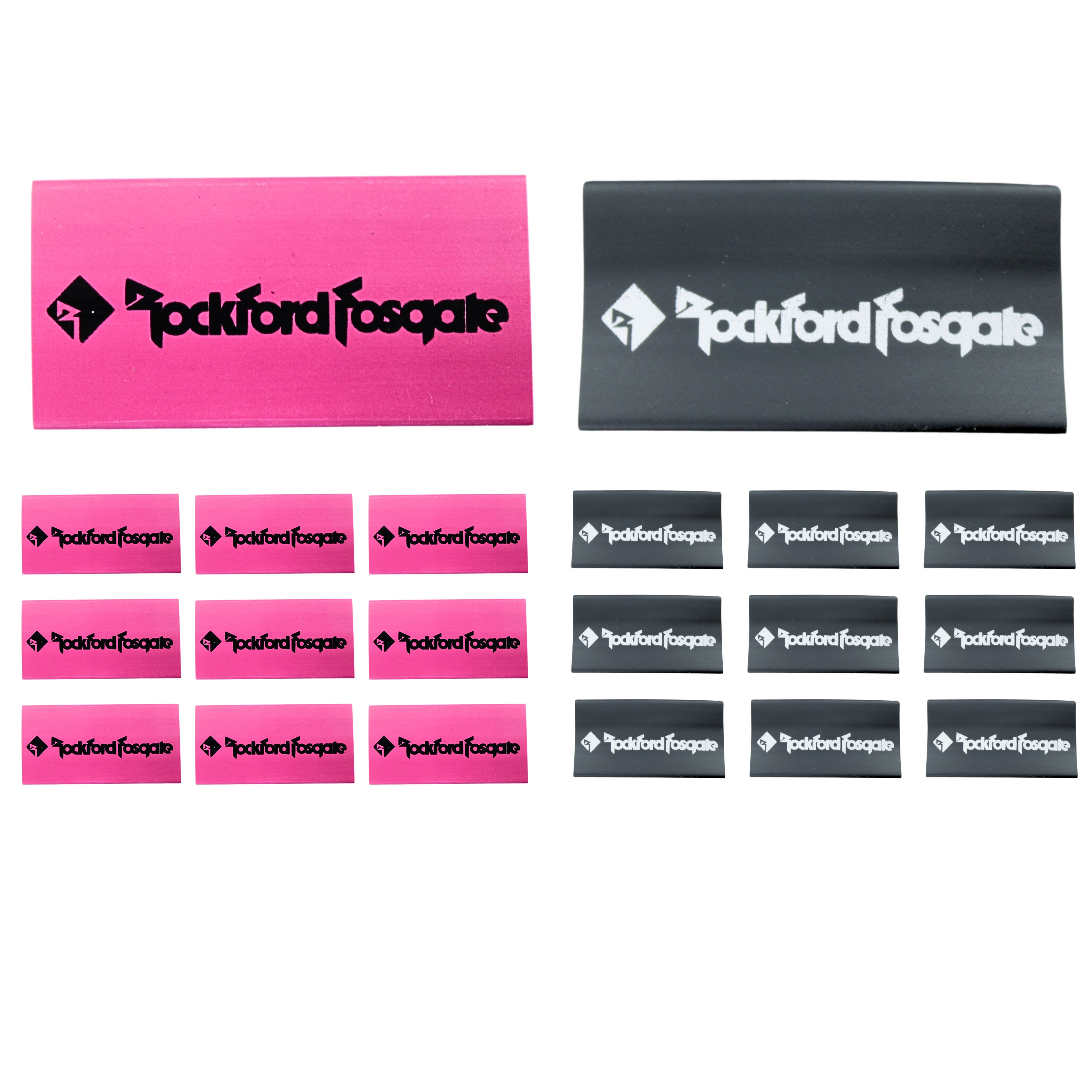 Stärke 0 3:1 Schrumpfschlauch mit Rockford Fosgate Logo schwarz/rot 20er Pack - Bild 3 von 4