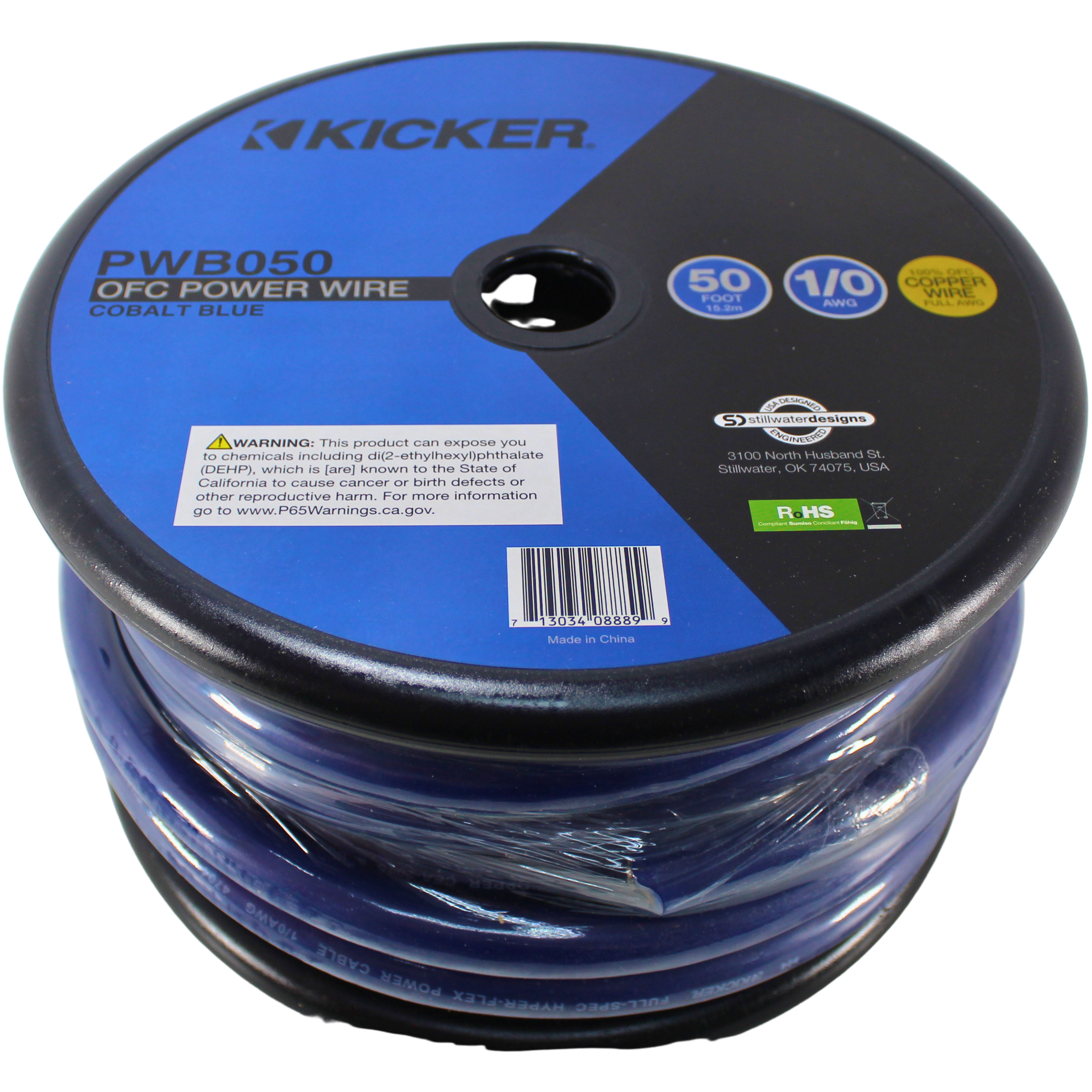 Kicker 1/0 AWG 100% Oxygen Free Copper OFC Blue Power/Ground Wire Lot - Picture 10 of 11