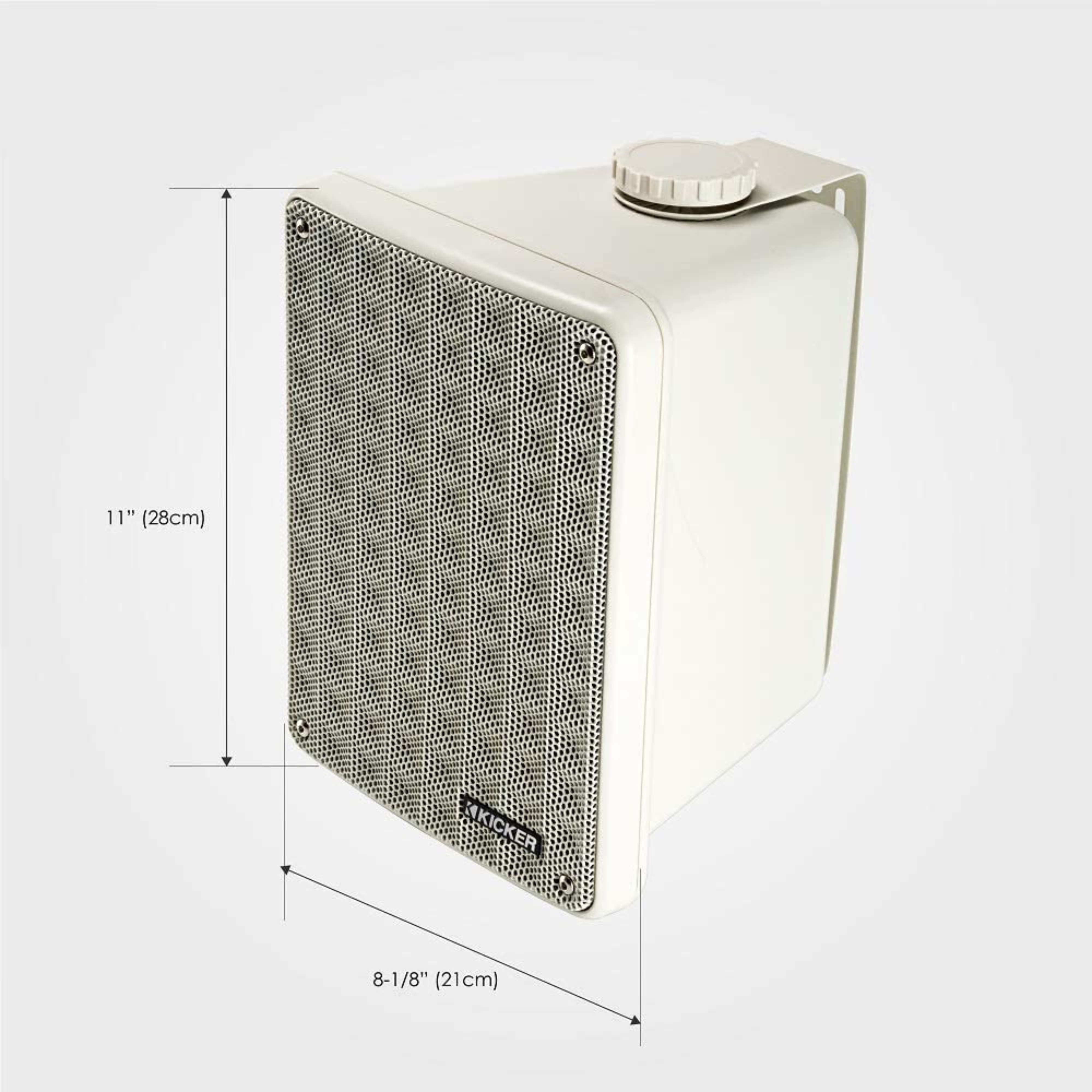 Kicker 2-Way 8 Ohm Full Range Weatherproof Indoor/Outdoor Speaker Pair 46KB6 - Picture 11 of 13