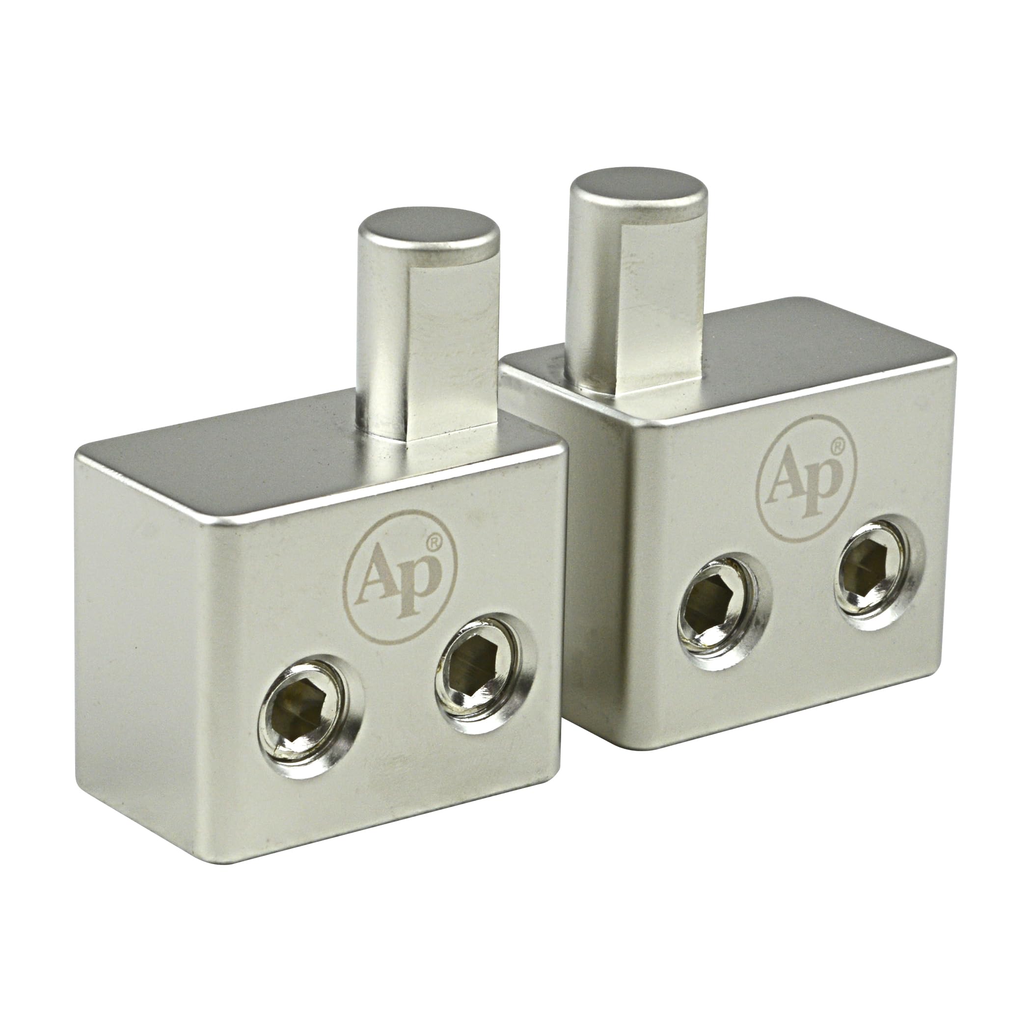 Pair of 1X 0Ga Input 2X 0Ga or 4X 0Ga Output Reducer With Offset Stub Audiopipe - Picture 2 of 6