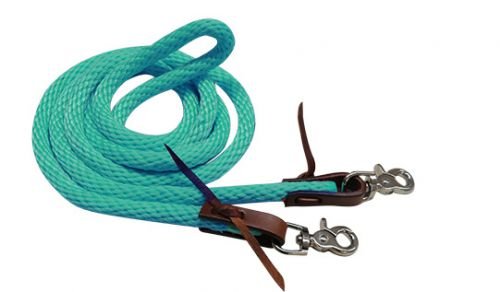 Showman 96" Derby Nylon Fass Zügel mit Schere Druckknopfenden - Bild 7 von 7