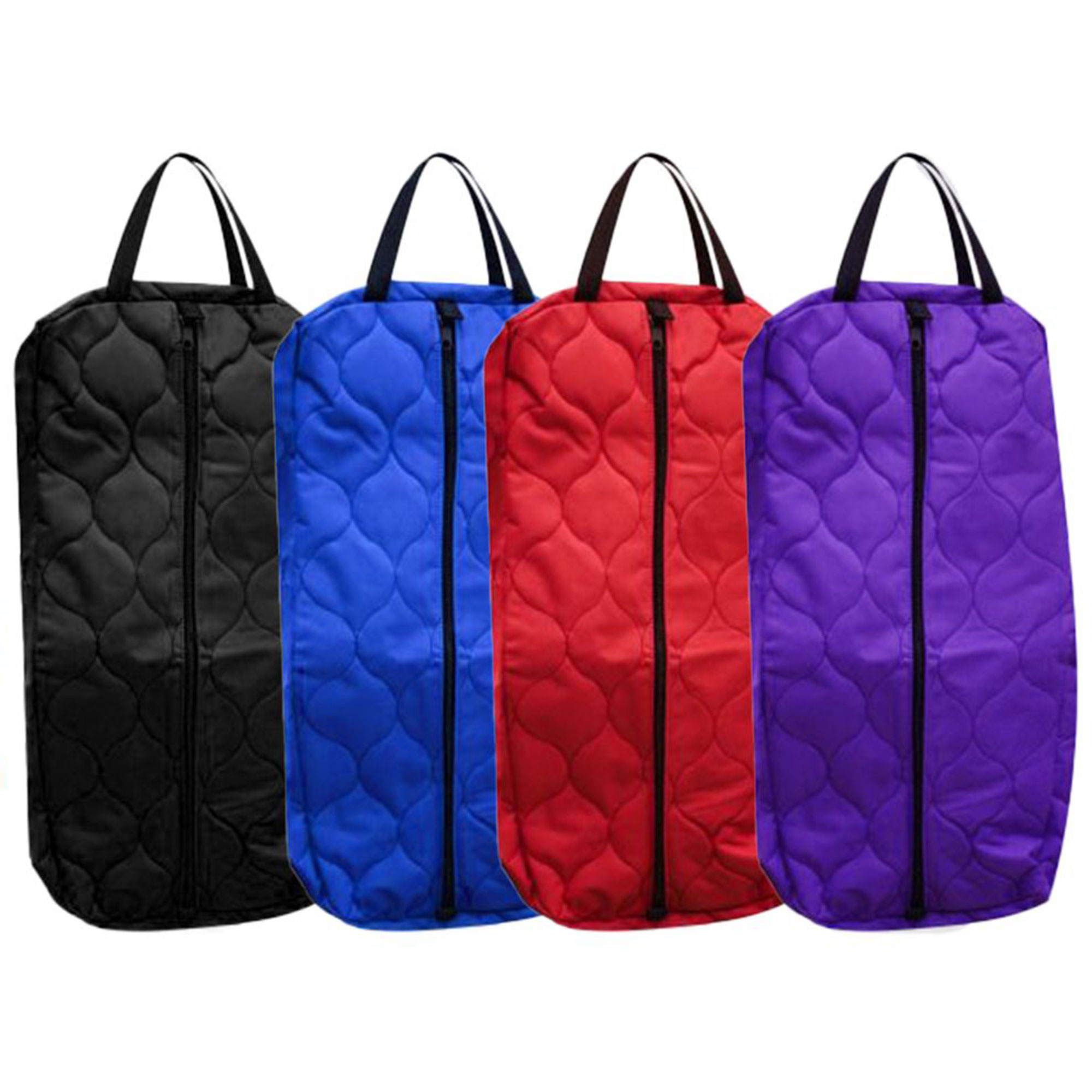 Quilted Nylon Bridle/Halter Bag w/ Zipper Closure - Picture 5 of 6