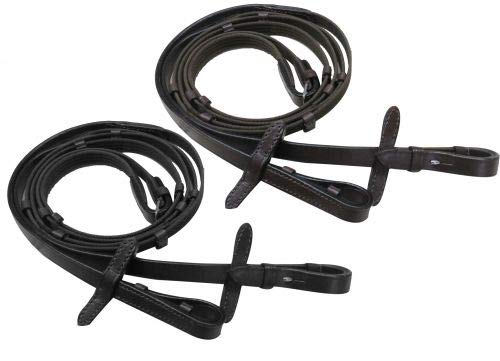 Showman 54" Webbed English Reins - Picture 2 of 4