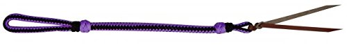 Showman Braided Nylon Quirt Wrist Loop w/ Leather Popper - Picture 13 of 15