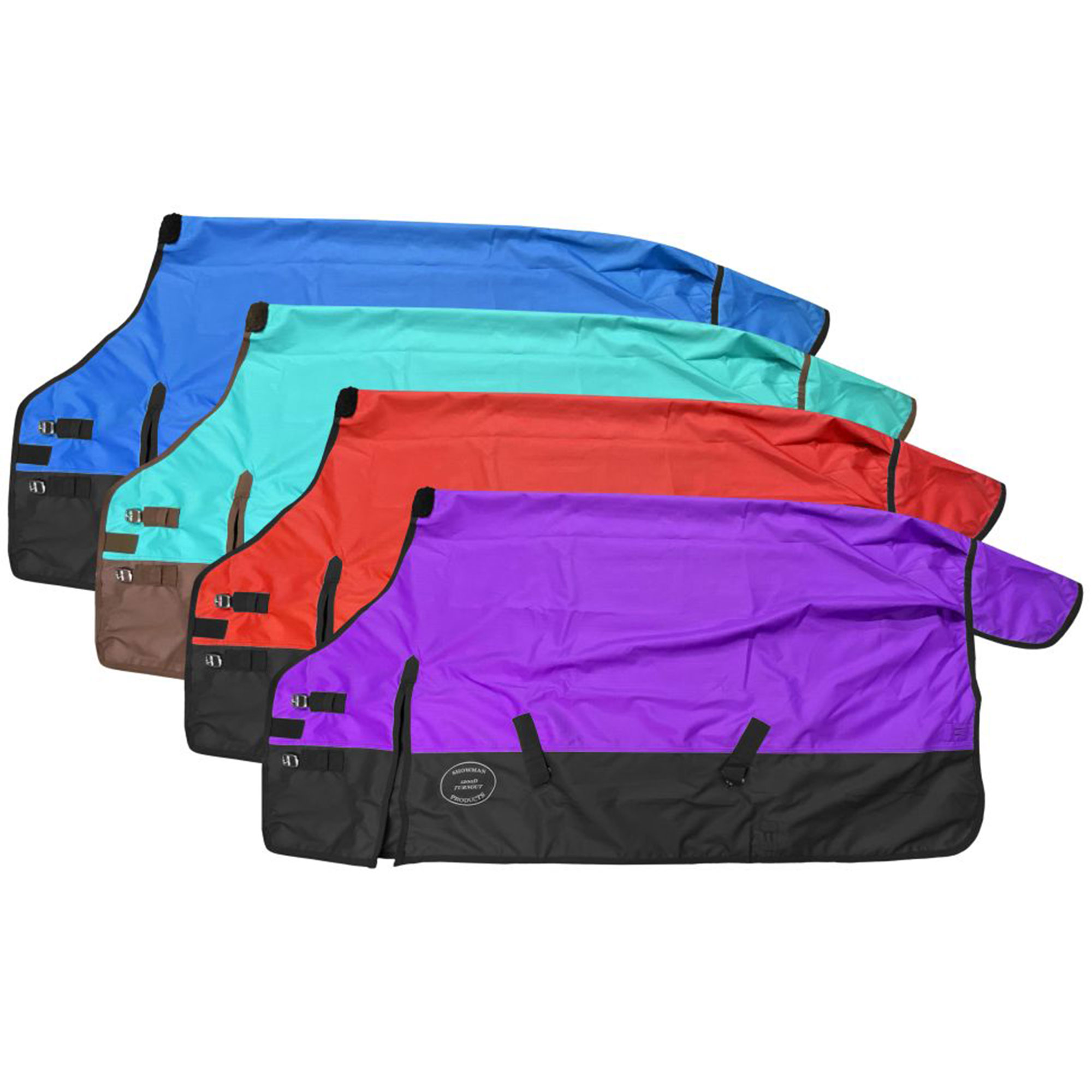 Sábana impermeable para caballo Showman 1200 Denier Ripstop de nailon - Imagen 2 de 6