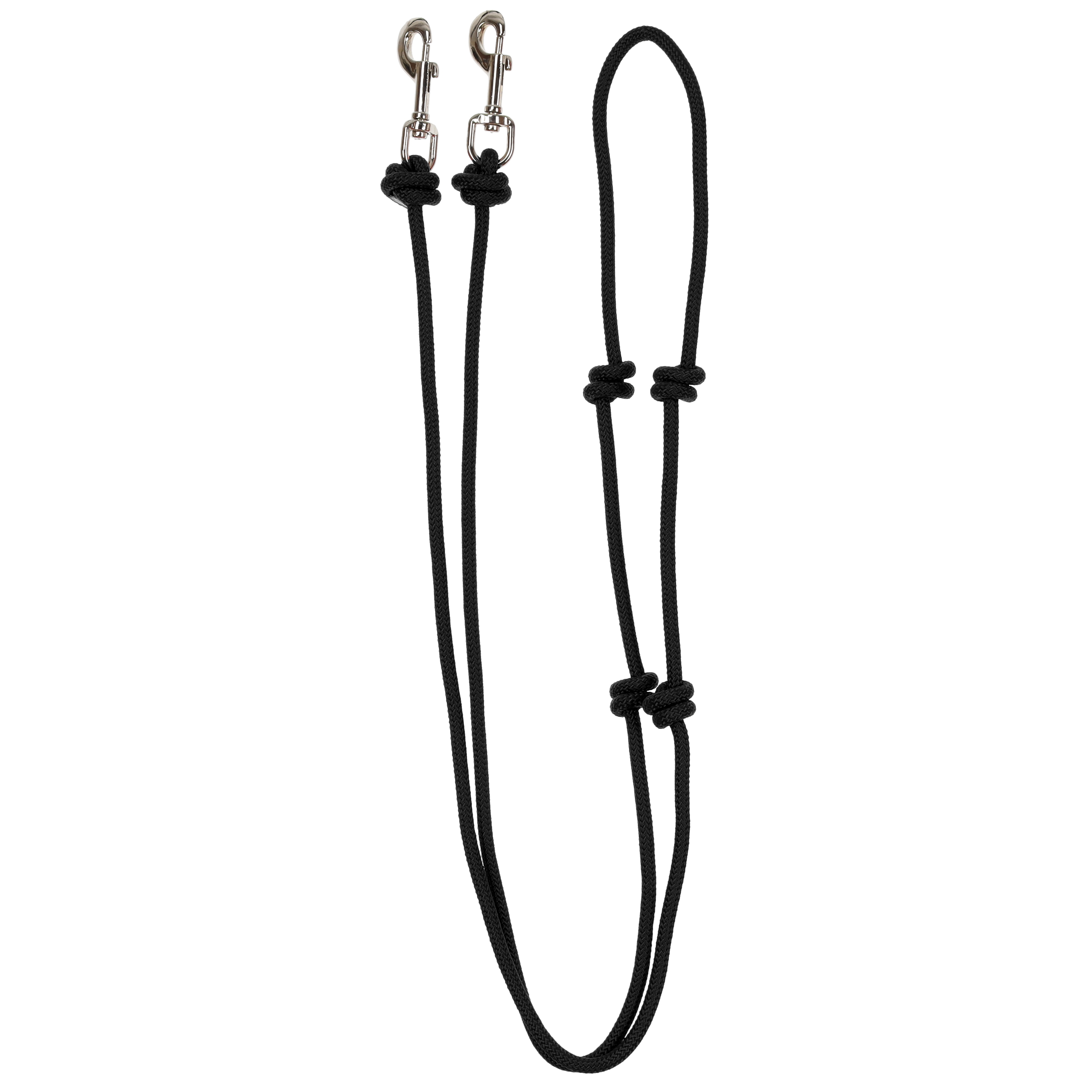 Showman 8' Knotted Durable Nylon Barrel Reins - Picture 3 of 9