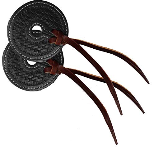 Korbgearbeitete Leder Bit Guards - Bild 3 von 4