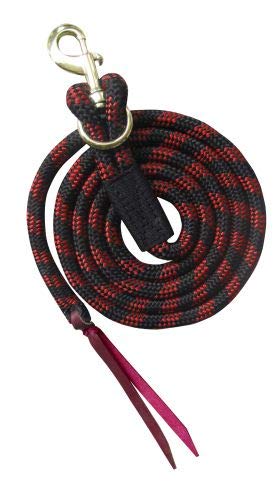 Showman 8' Nylon Pro Geflecht Bleiseil mit abnehmbarem Messing Druckknopf - Bild 5 von 8