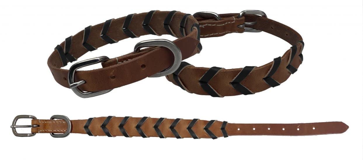 Collare per cane Showman Couture in pelle con accento collare intrecciato - Foto 2 di 4
