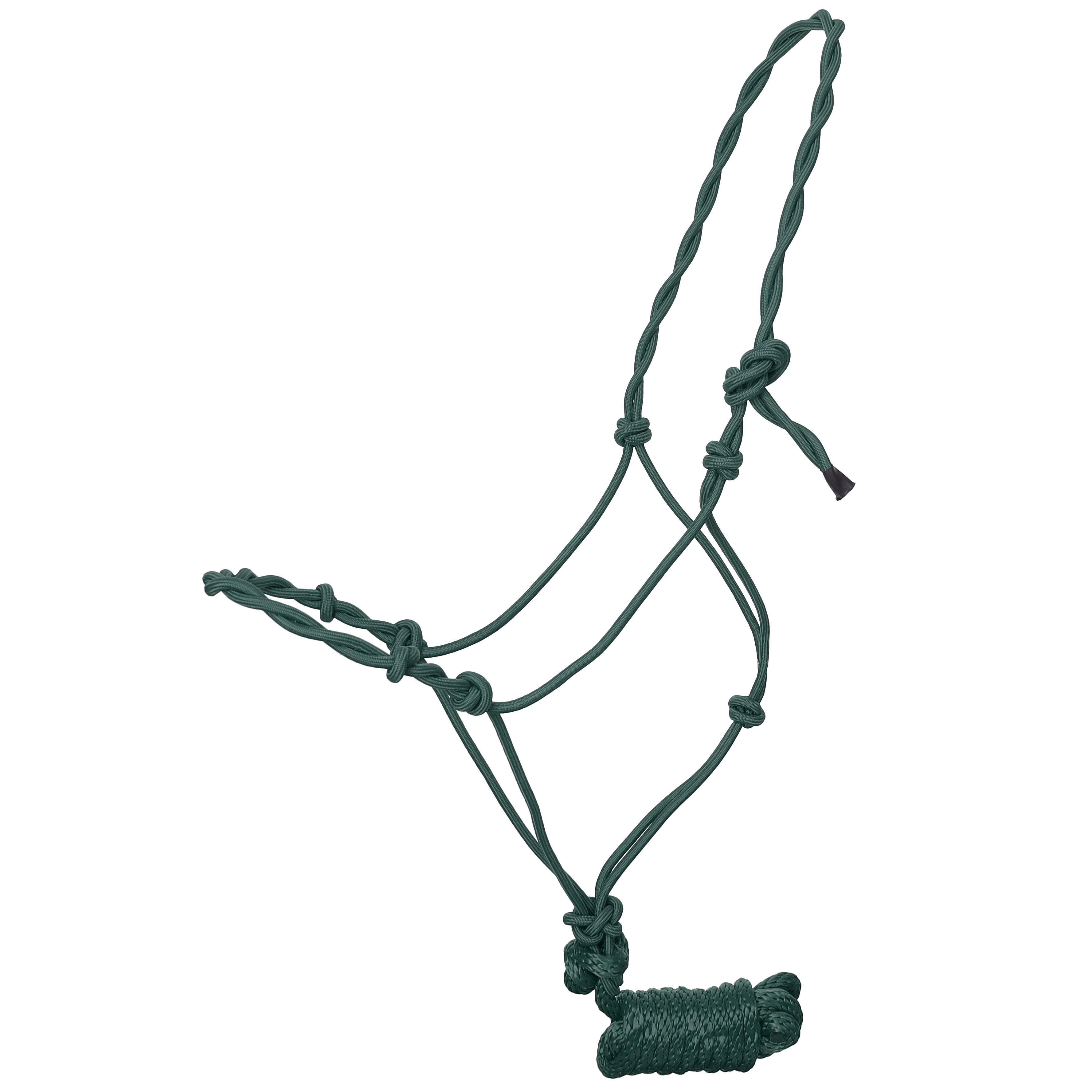 Draft Size Twisted Cowboy Knot Halter w/ 10' Lead - Picture 5 of 7