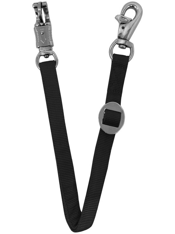 Fully Adjustable Nylon Trailer Tie w/ Quick Release Panic Snap & Bull Snap