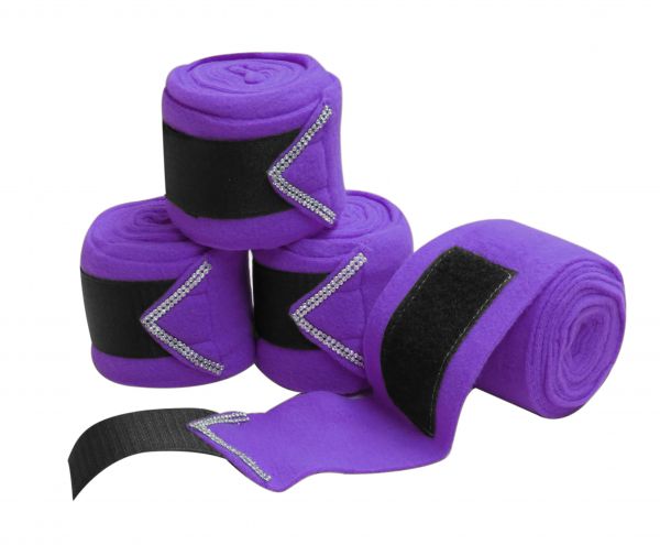 Fleece Polo Wraps w/ Rhinestones - Picture 7 of 8