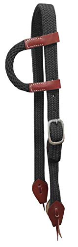 Showman Nylon Single Ear Headstall w/ Leather Accents - Picture 3 of 5