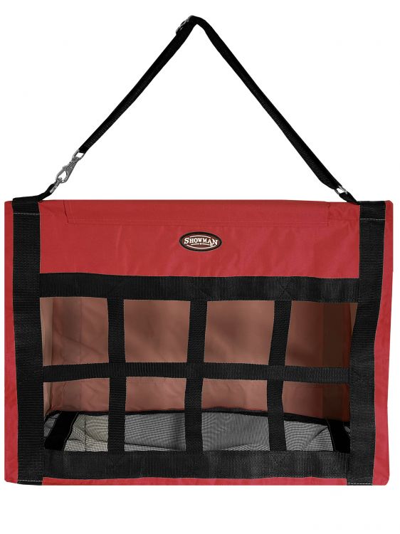 Alimentador de heno de nailon Showman Cordura con parte superior de barra - Imagen 7 de 7