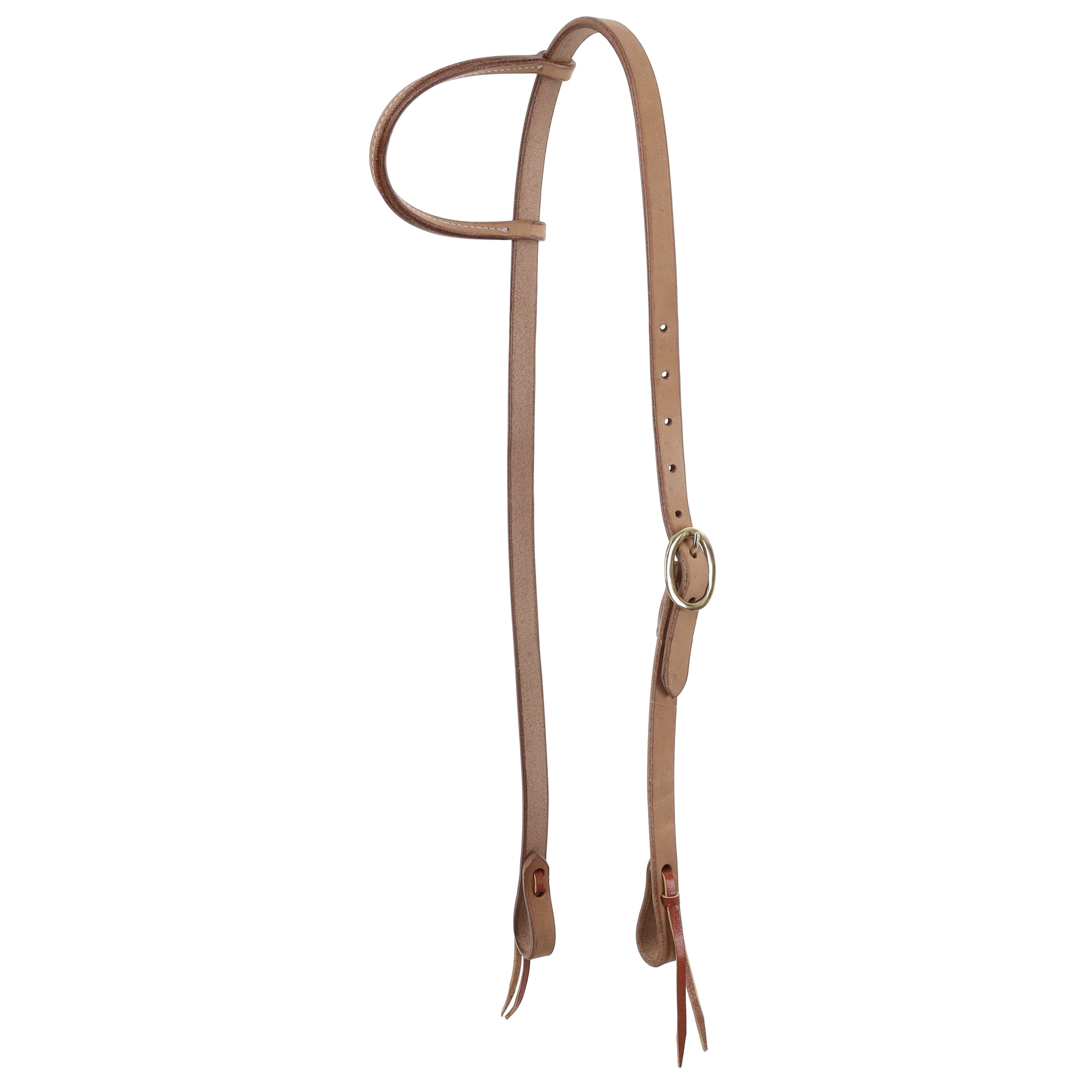 72001: Showman ® Oiled Leather One Ear Headstall With Quick