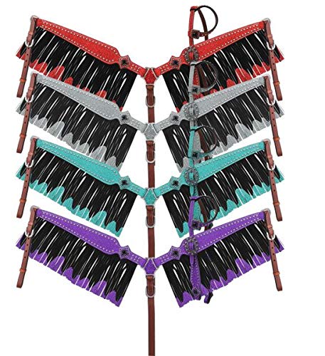 Showman Glitzer Overlay Headstall & Brustkragen Set mit Kristall Strasssteinen & - Bild 2 von 6
