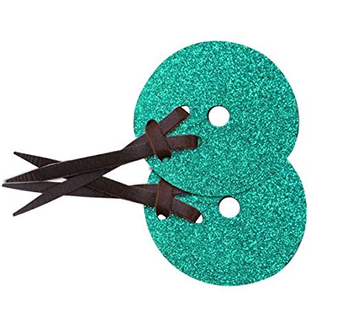 Protezioni per punte in pelle sovrapposte glitterate - Foto 6 di 6
