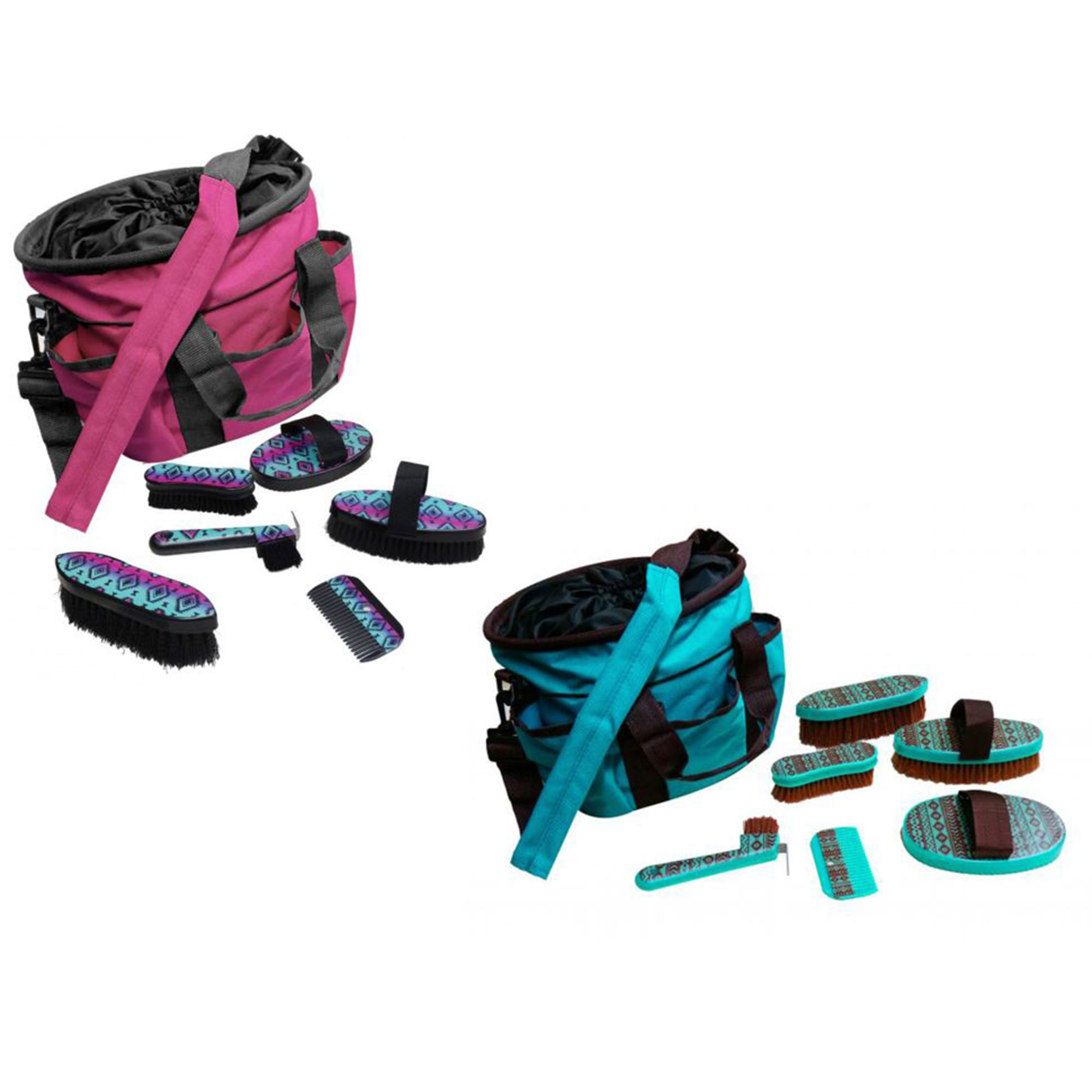 Kit de aseo Showman de 6 piezas con estampado navajo con bolsa de transporte Cordura de nailon - Imagen 2 de 4