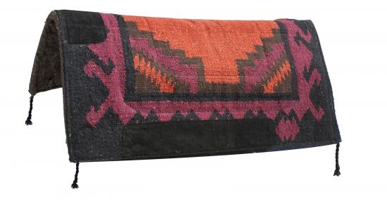 32" x 32" Navajo Design Felt Bottom Saddle Pad - Picture 2 of 7
