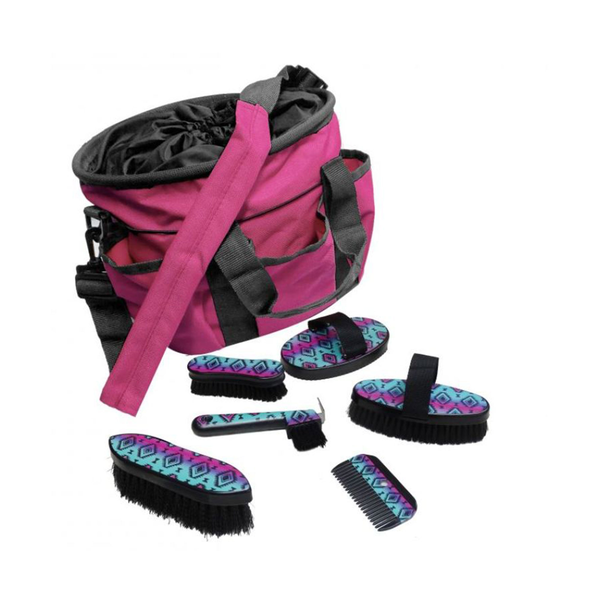 Kit de aseo Showman de 6 piezas con estampado navajo con bolsa de transporte Cordura de nailon - Imagen 3 de 4