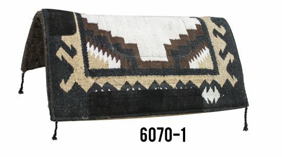 32" x 32" Navajo Design Felt Bottom Saddle Pad - Picture 7 of 7