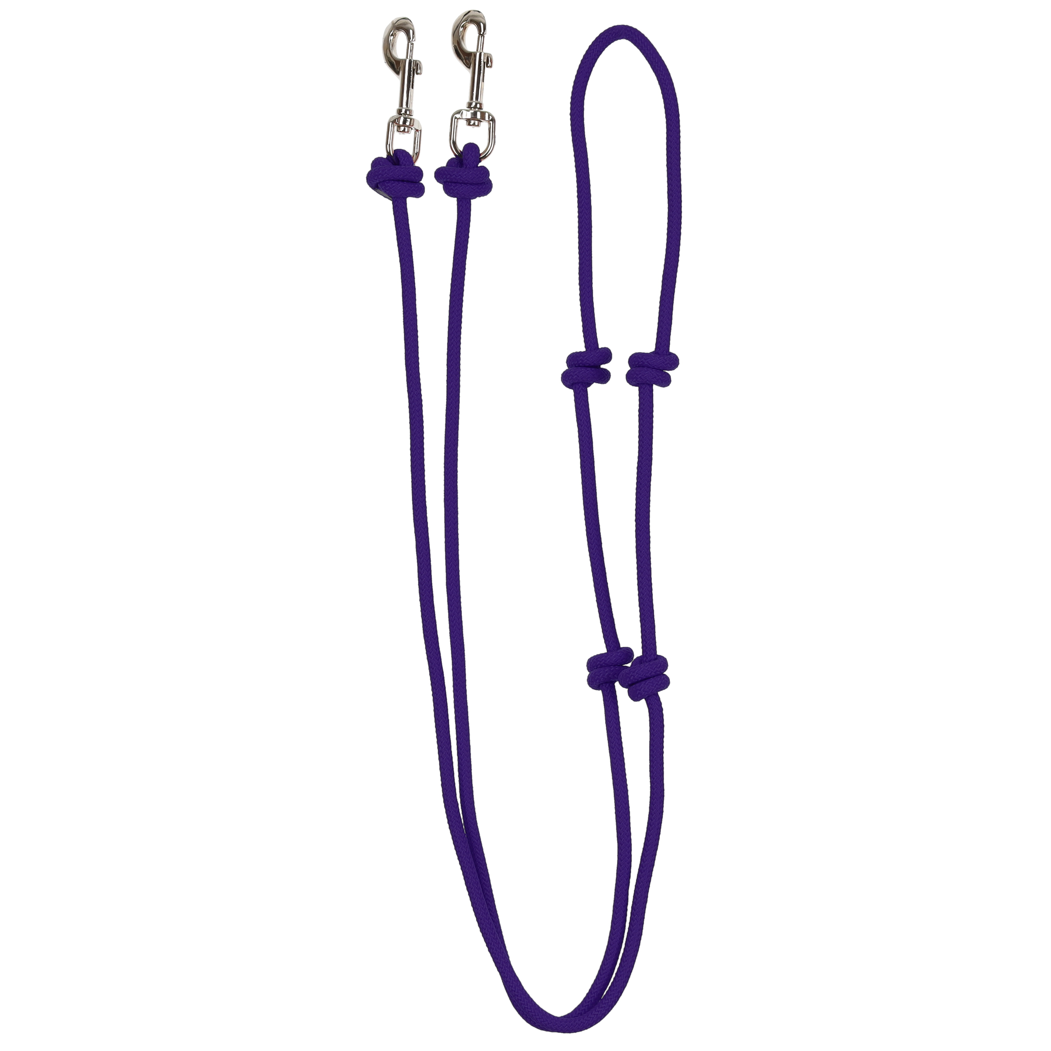 Showman 8' Knotted Durable Nylon Barrel Reins - Picture 7 of 9