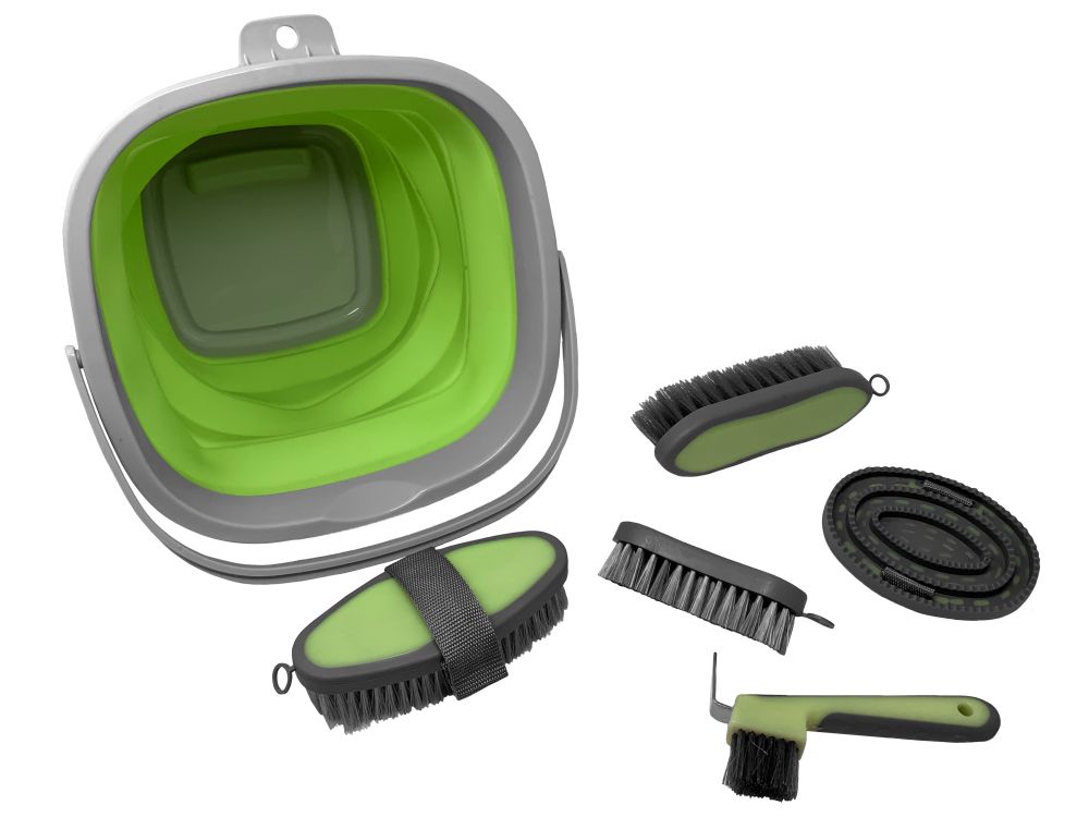 Kit de aseo de 5 piezas con cubo plegable - Imagen 3 de 6